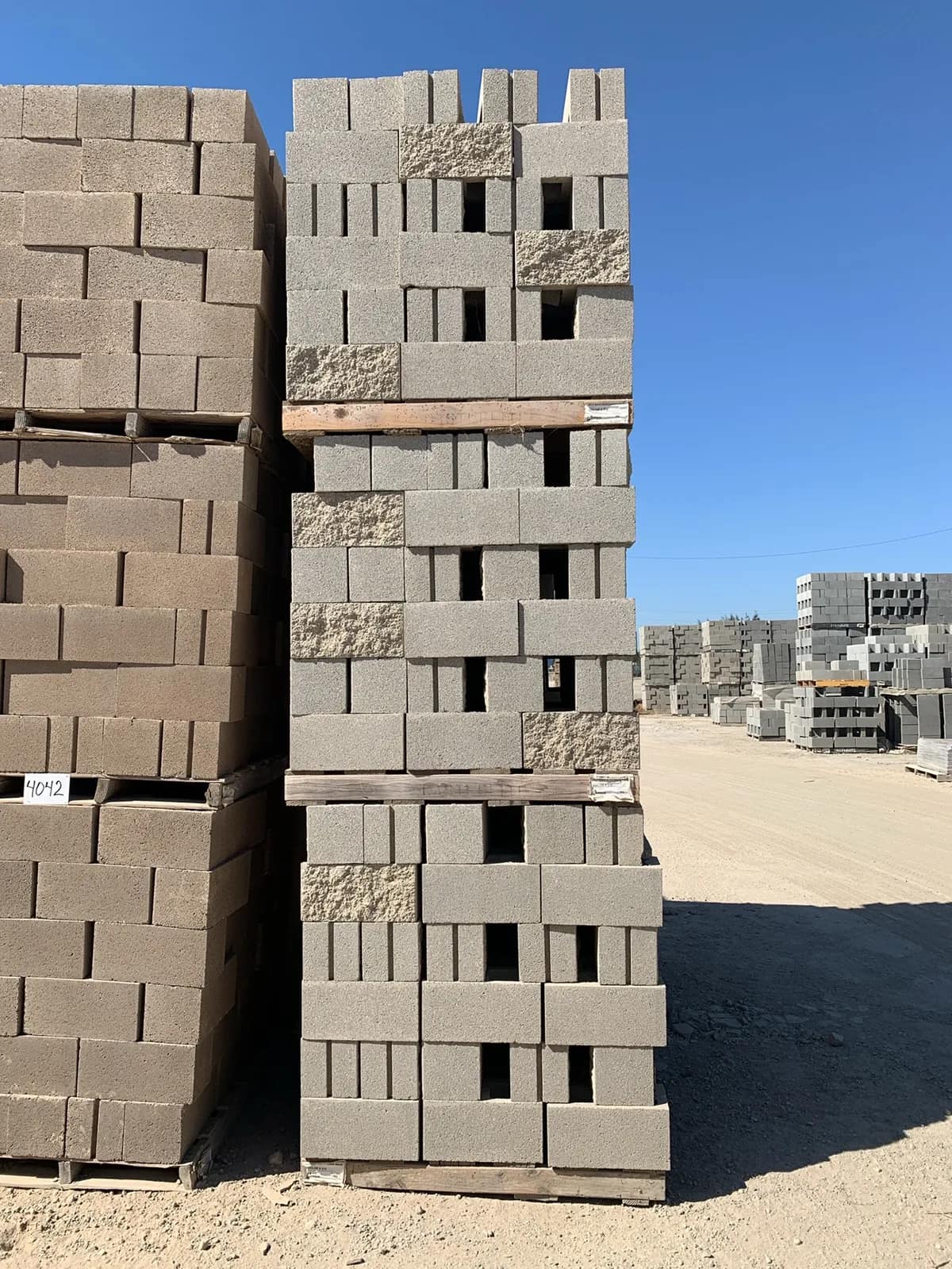 (3) Pallets 8x8x16 Split One Side Open End Gray, photo 2 of 3