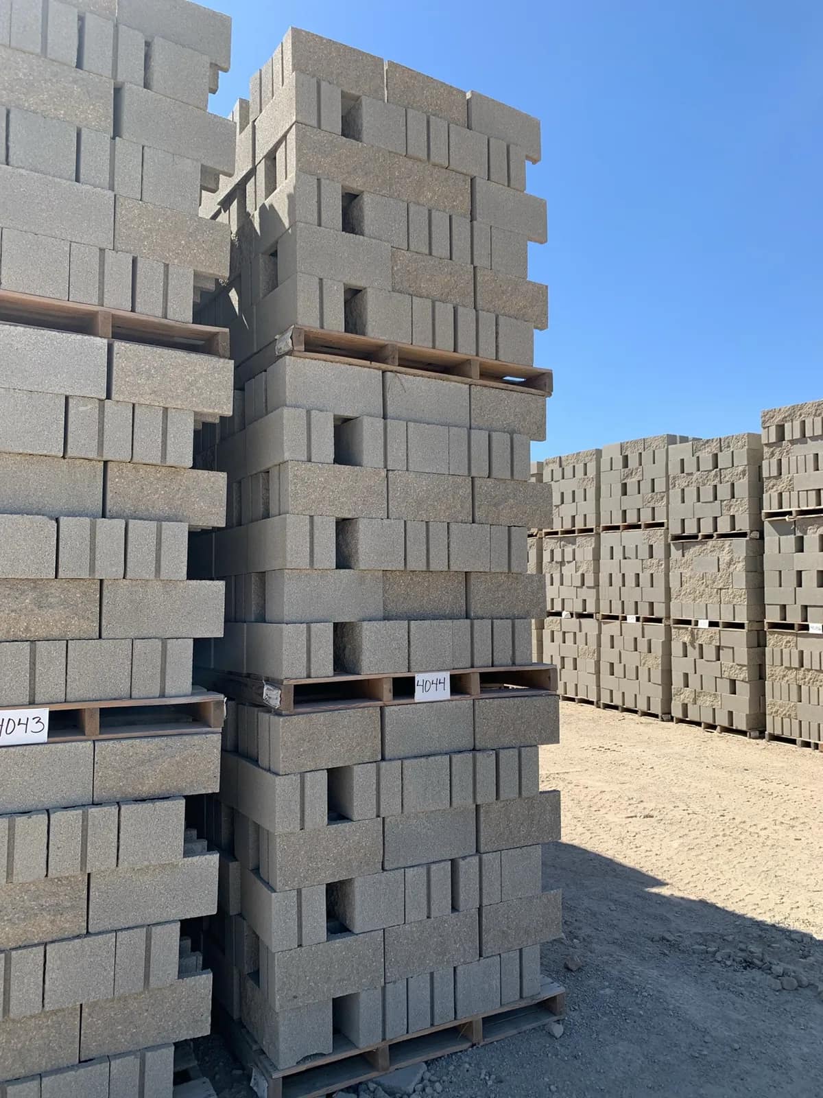 (3) Pallets 8x8x16 Split One Side Open End Gray, photo 2 of 3
