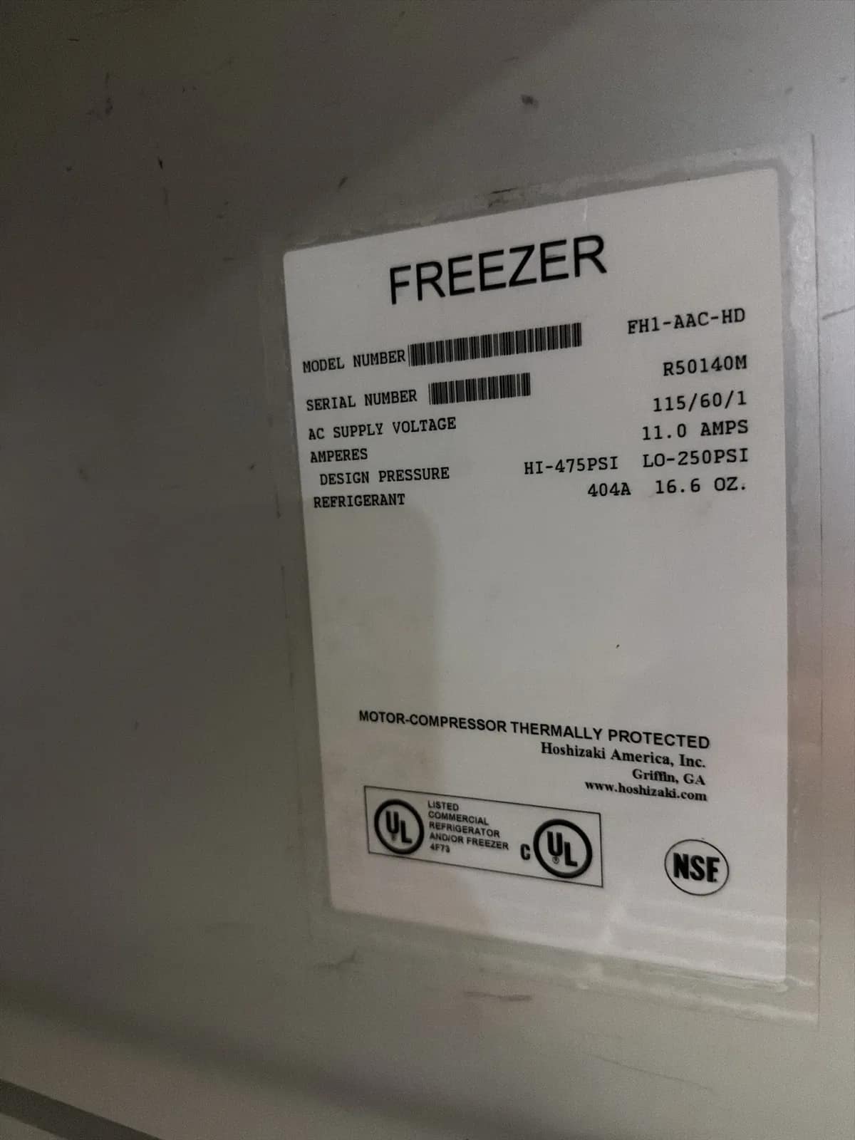 Hoshizaki Freezer Split Single Doors, photo 7 of 7
