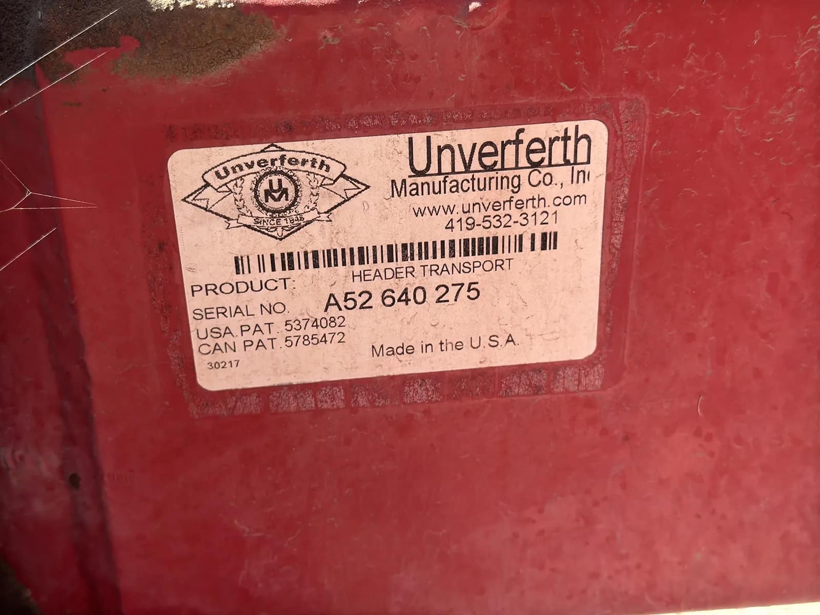Unverferth 30’ Header Transport Trailer, photo 11 of 13