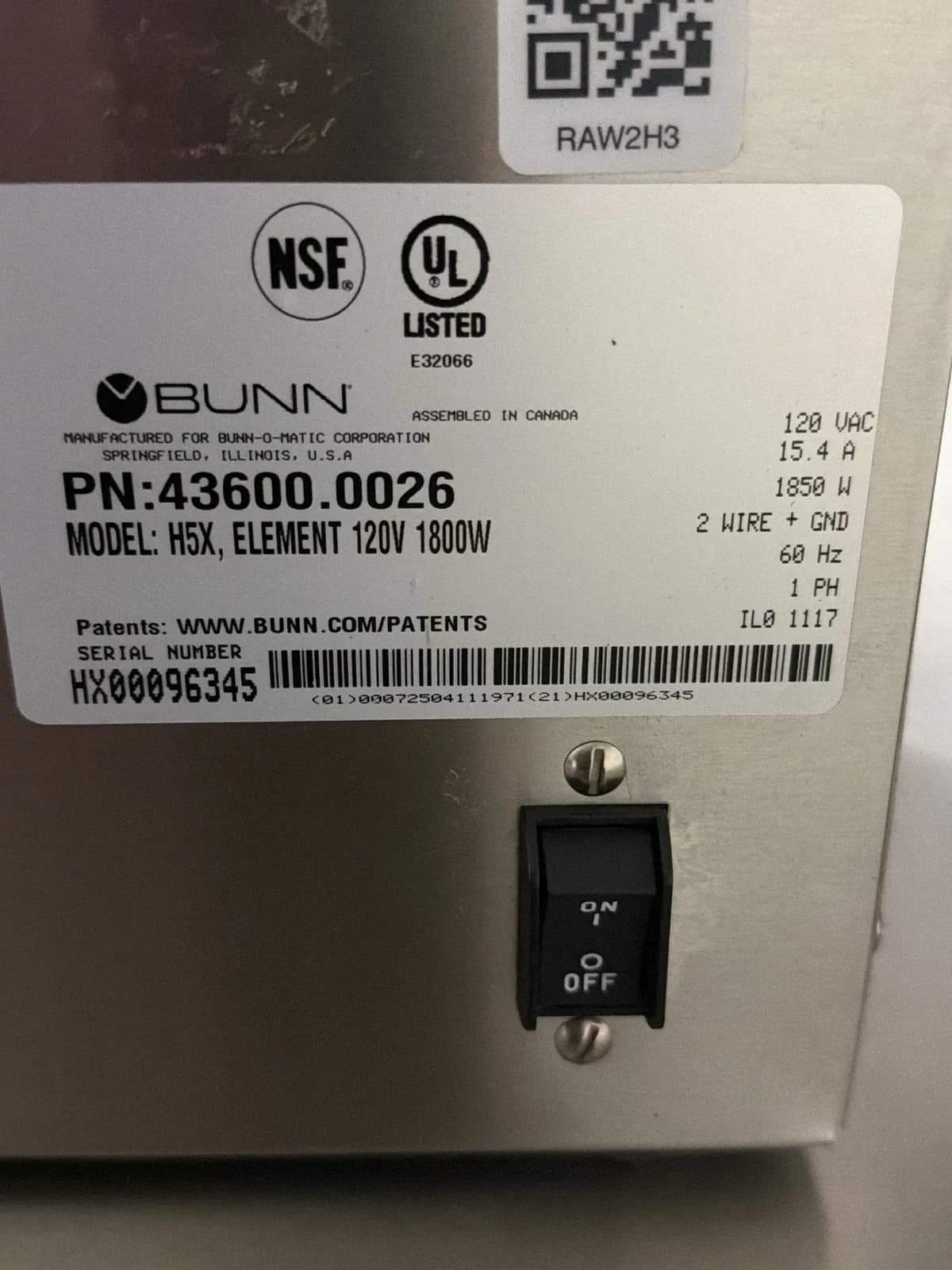 Bunn Commercial Brewer With Hot Water Dispenser, photo 4 of 4