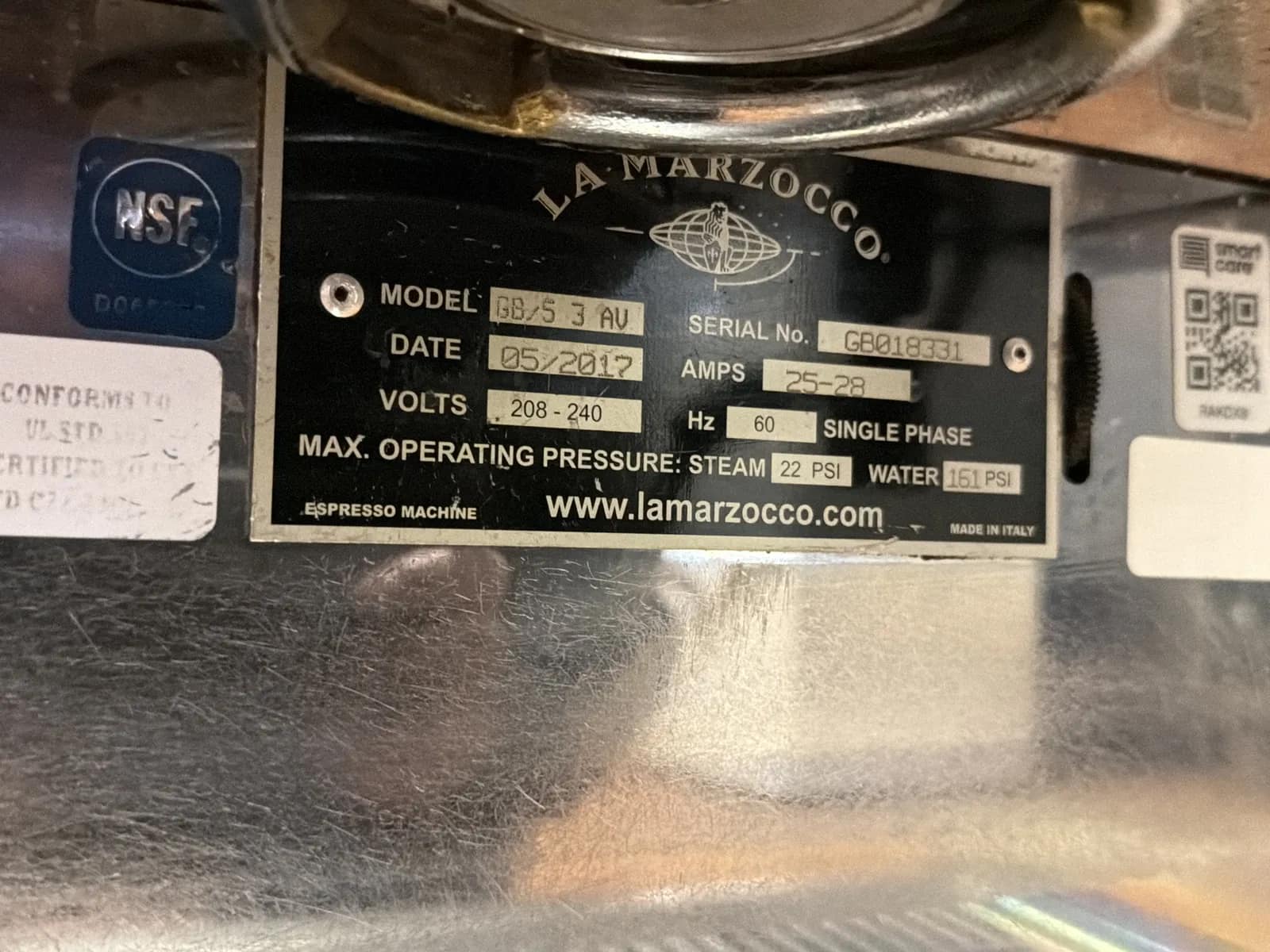Commercial Espresso Machine With Dual Group Heads And Steam Wands (Parts Only) 208 Volts, photo 7 of 7