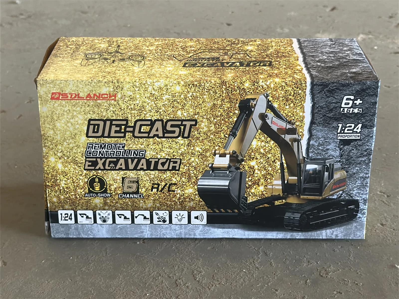 Die-Cast Remote Control Excavator (Unused), photo 1 of 4