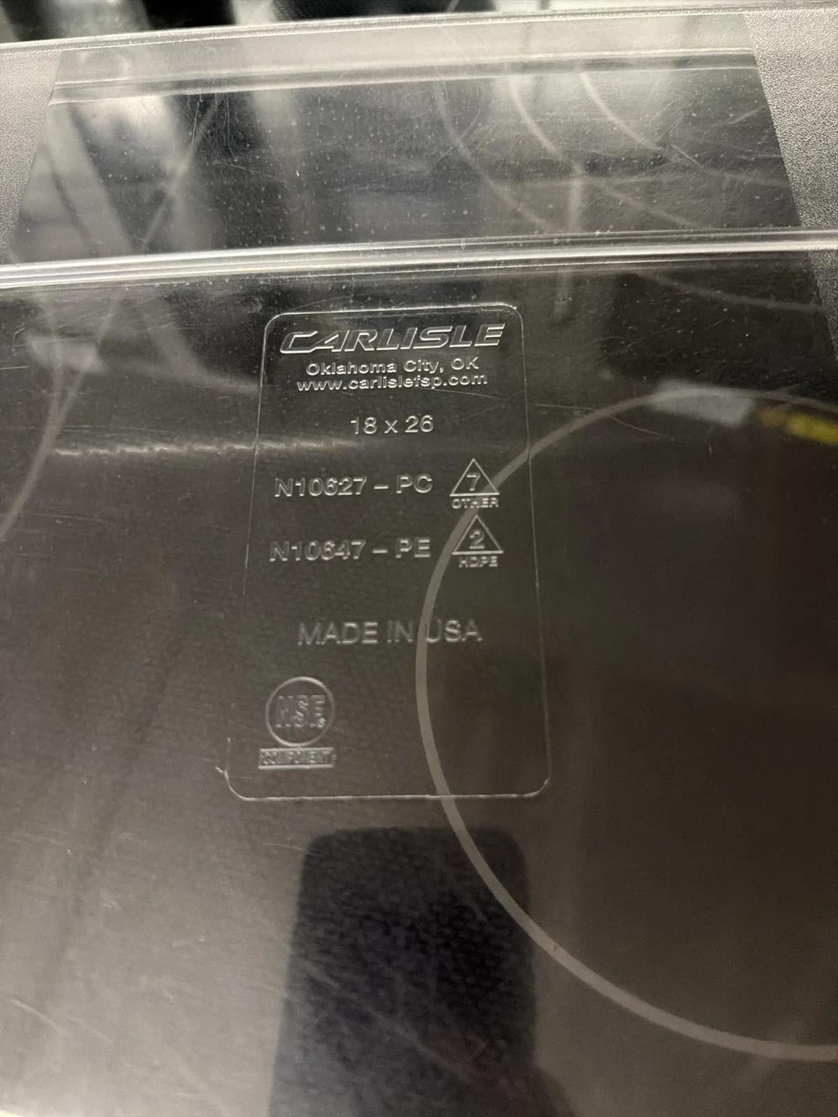 (5) Clear Plastic Food Storage Container With Lid 18x26, photo 3 of 6