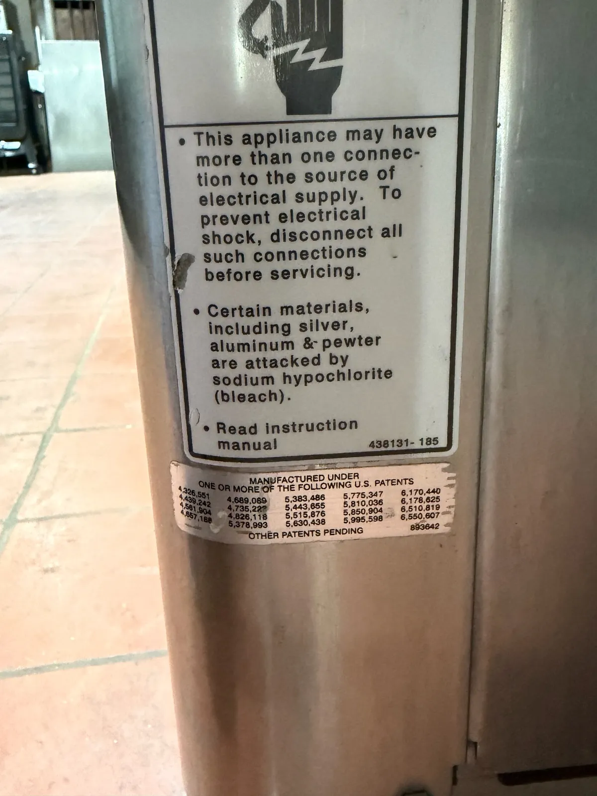 Low Temp Hobart Commercial Dishwasher With Stainless Steel Finish 208-240 Volts, photo 10 of 10