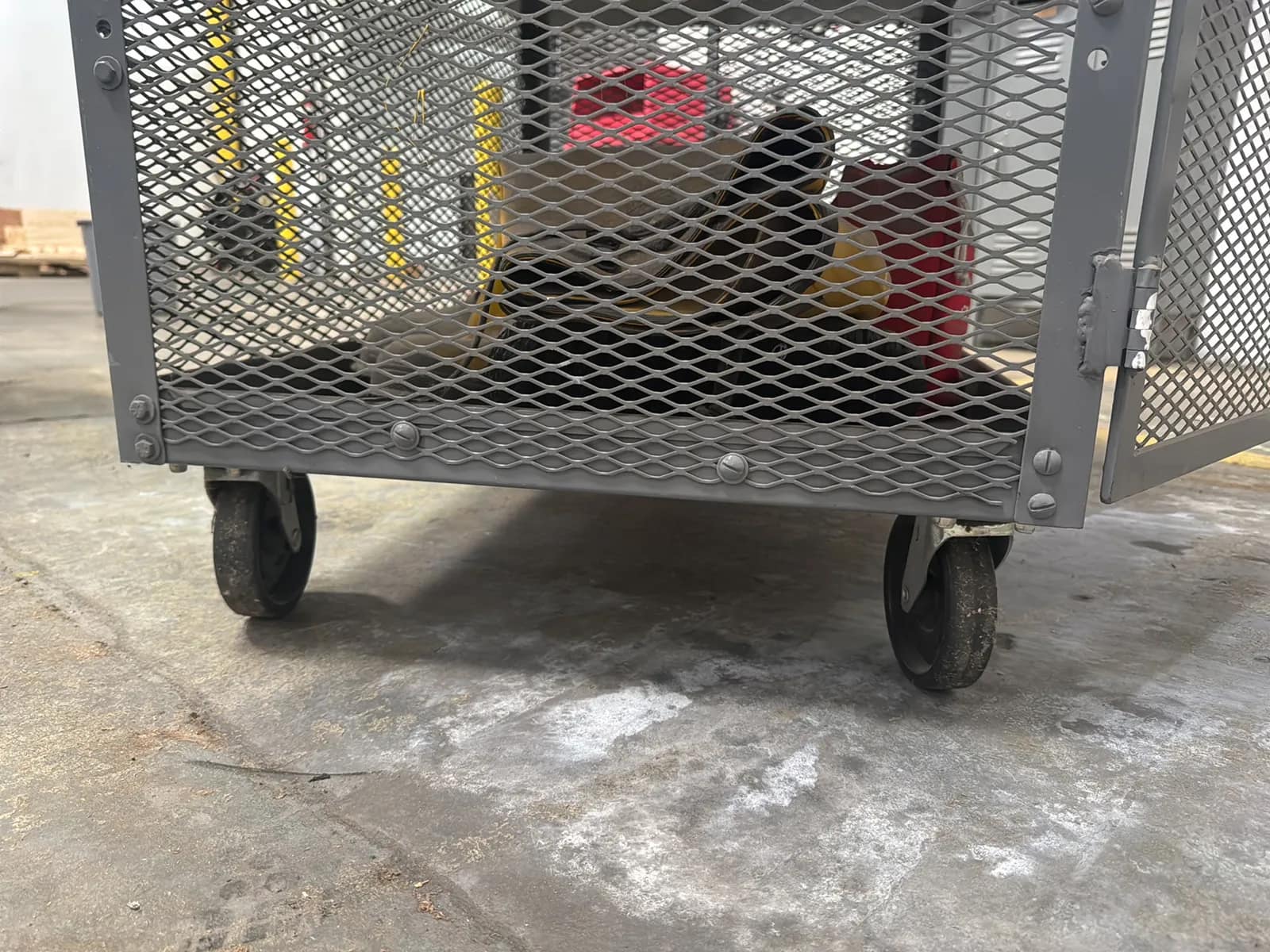 Rolling Metal Cart With Contents, photo 4 of 5