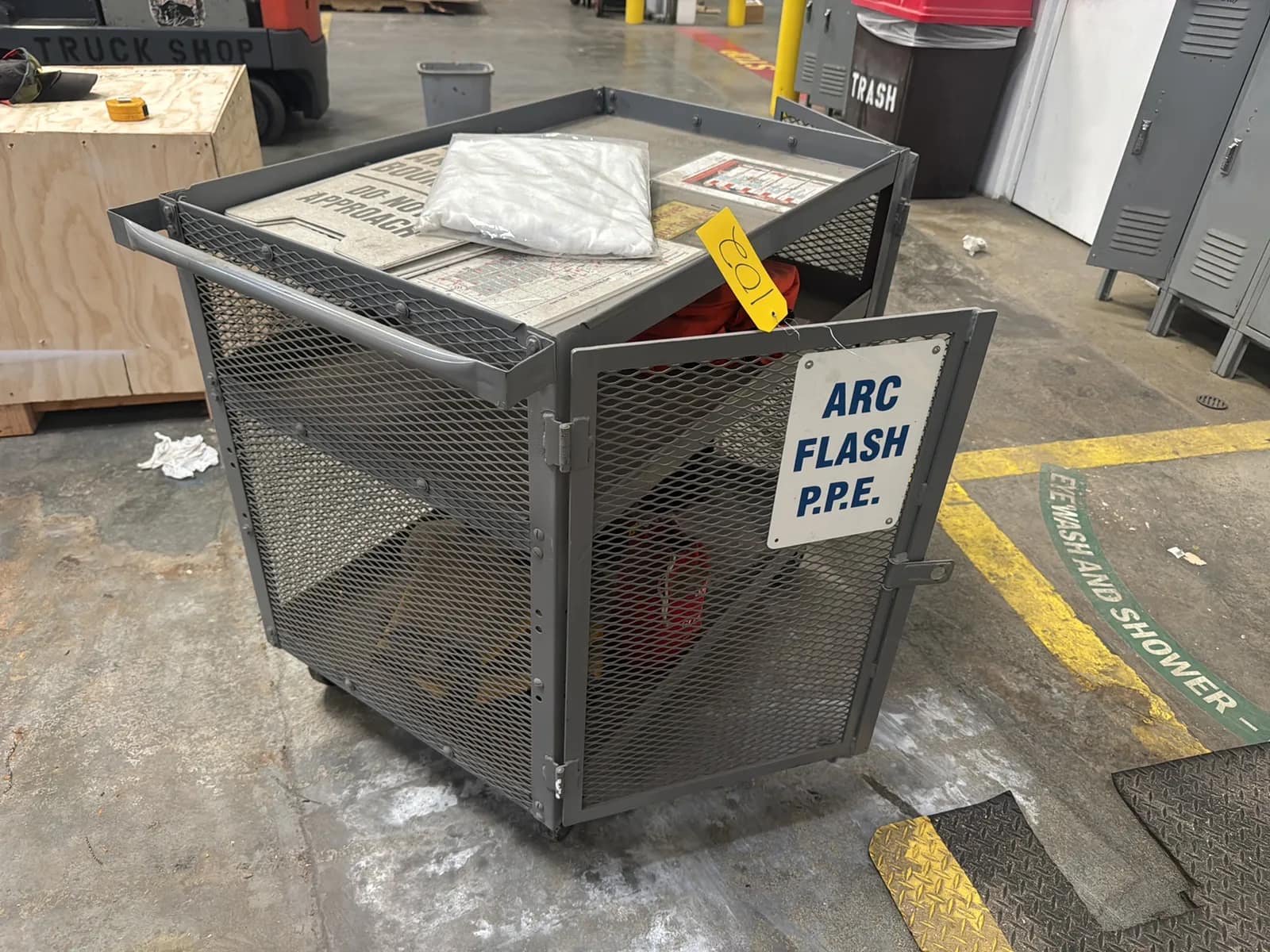 Rolling Metal Cart With Contents, photo 3 of 5