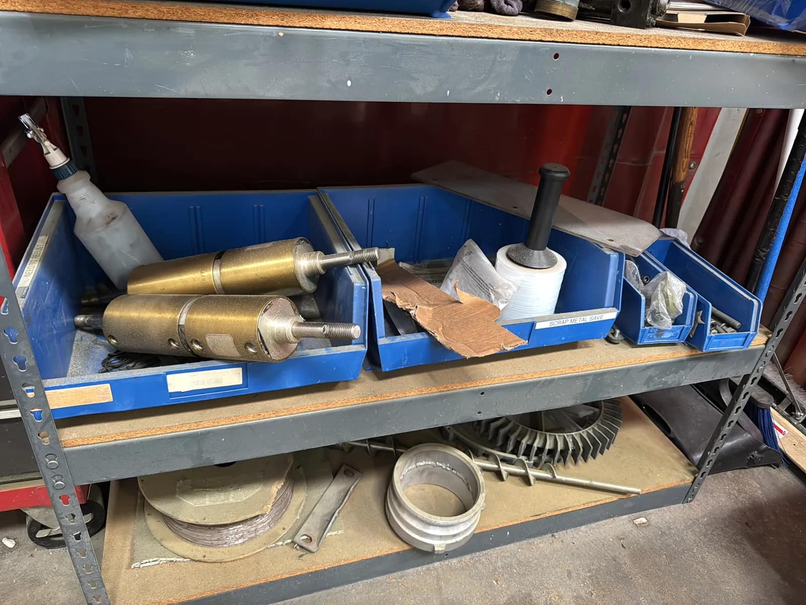 Contents Of Corner: Toolbox With Contents, Steel Rack With Contents, photo 10 of 11