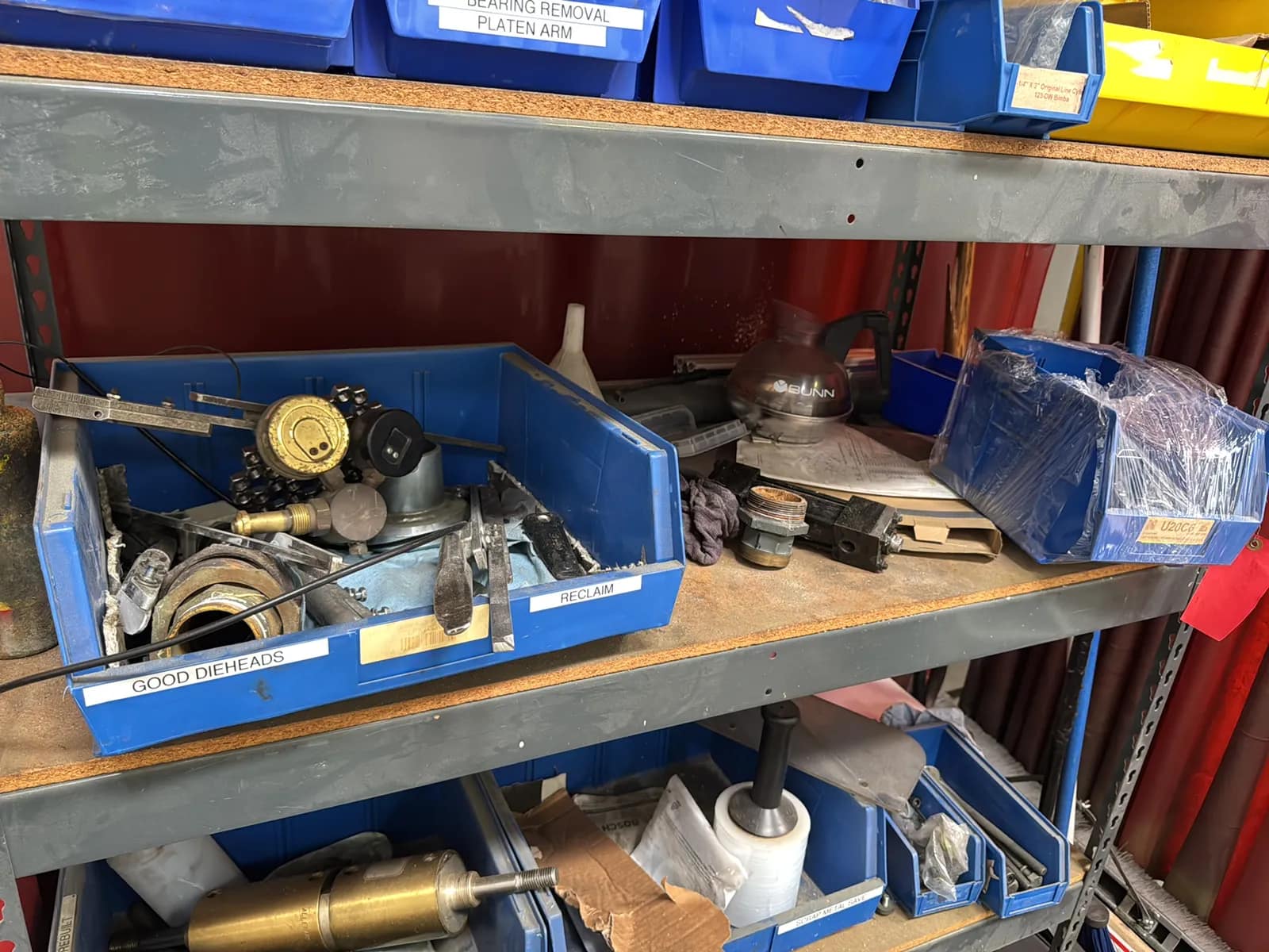 Contents Of Corner: Toolbox With Contents, Steel Rack With Contents, photo 9 of 11