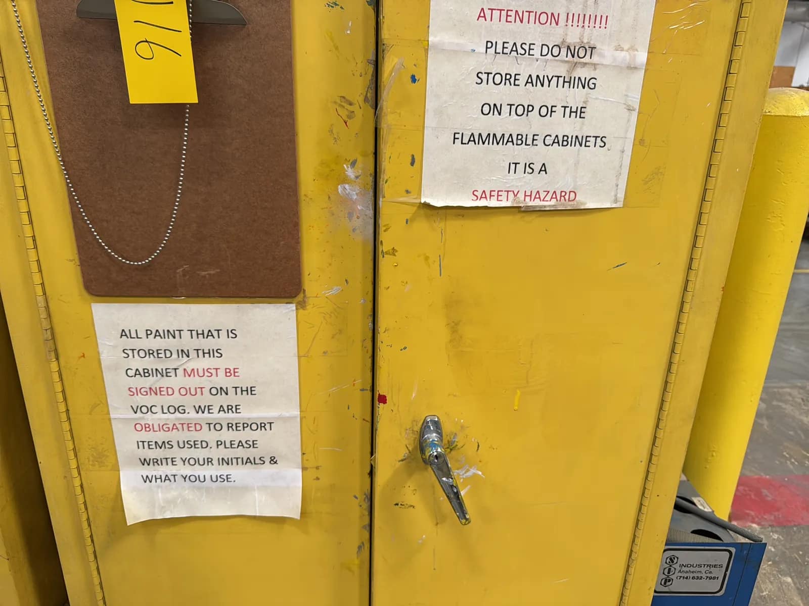 Flammable Storage Cabinet With Contents, photo 3 of 9