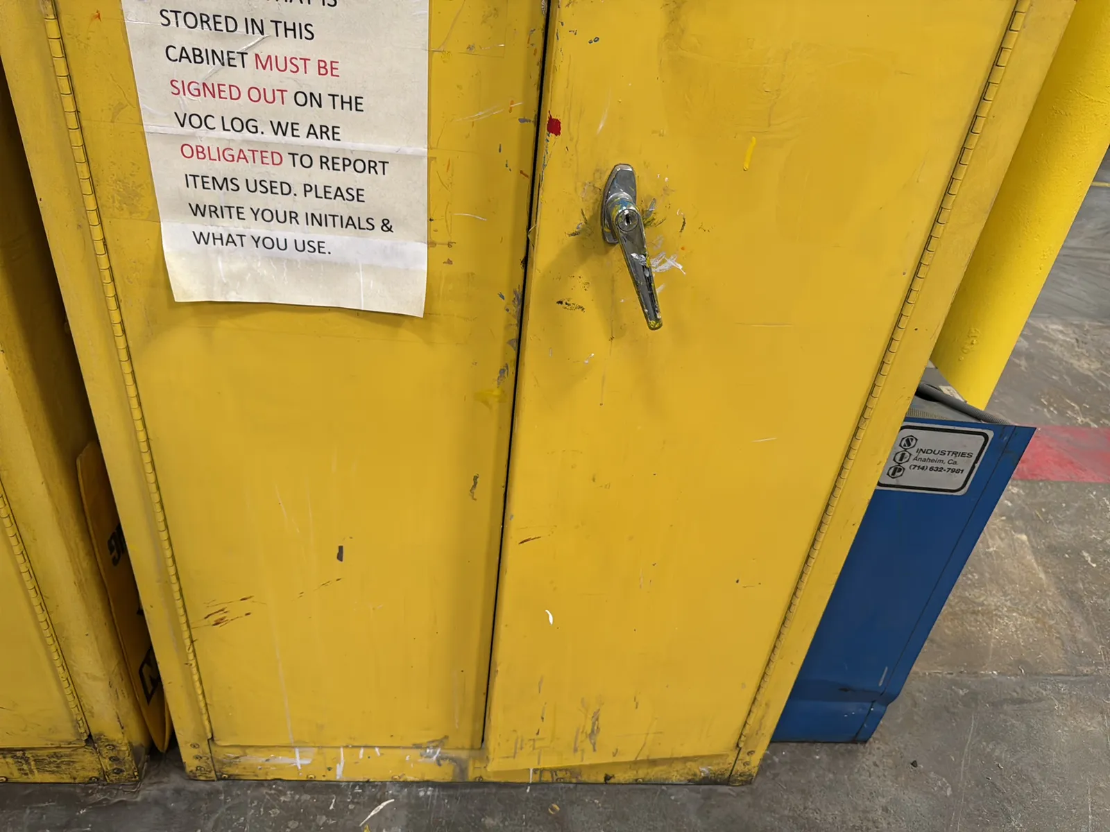 Flammable Storage Cabinet With Contents, photo 4 of 9