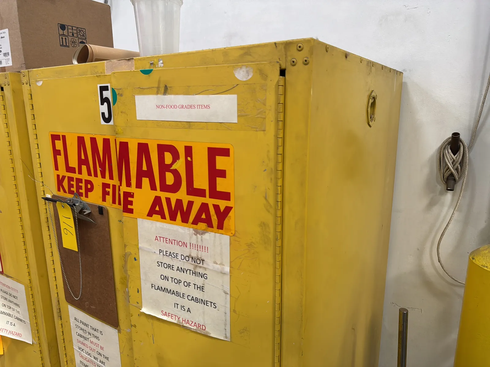 Flammable Storage Cabinet With Contents, photo 8 of 9
