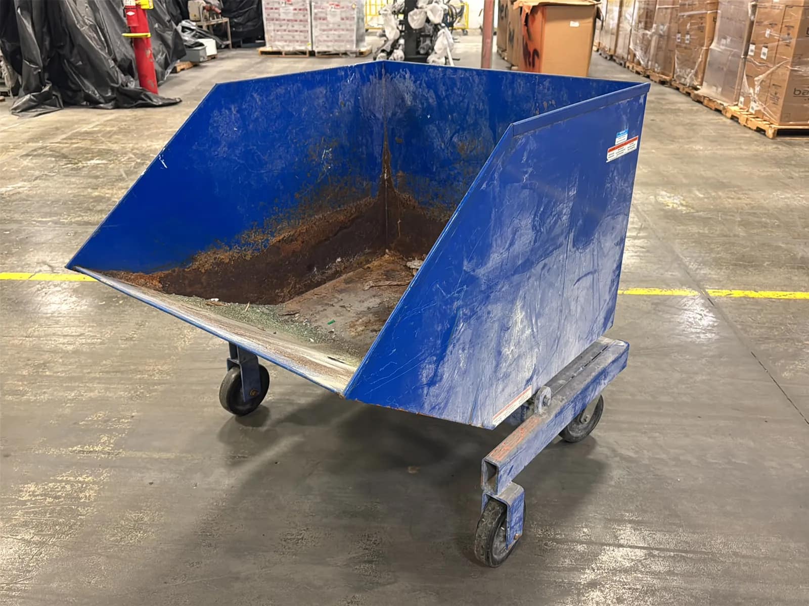Vestil 1,000lb Capacity Mobile Tilting Hopper, photo 3 of 11
