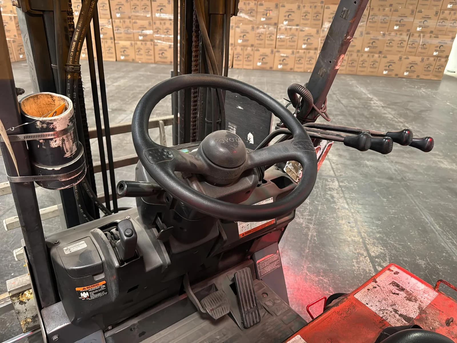 Toyota 7FBCU15 3,000lb Capacity Electric Forklift With Cascade Bale Clamp, photo 16 of 48