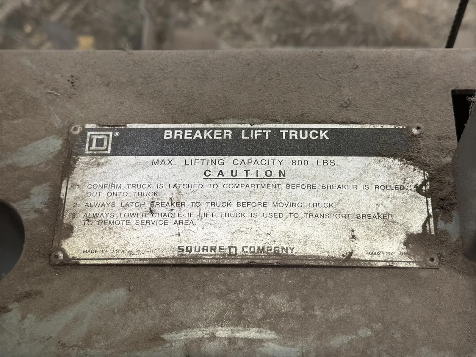 Square D 800lb Capacity Breaker Lift Truck, photo 8 of 15