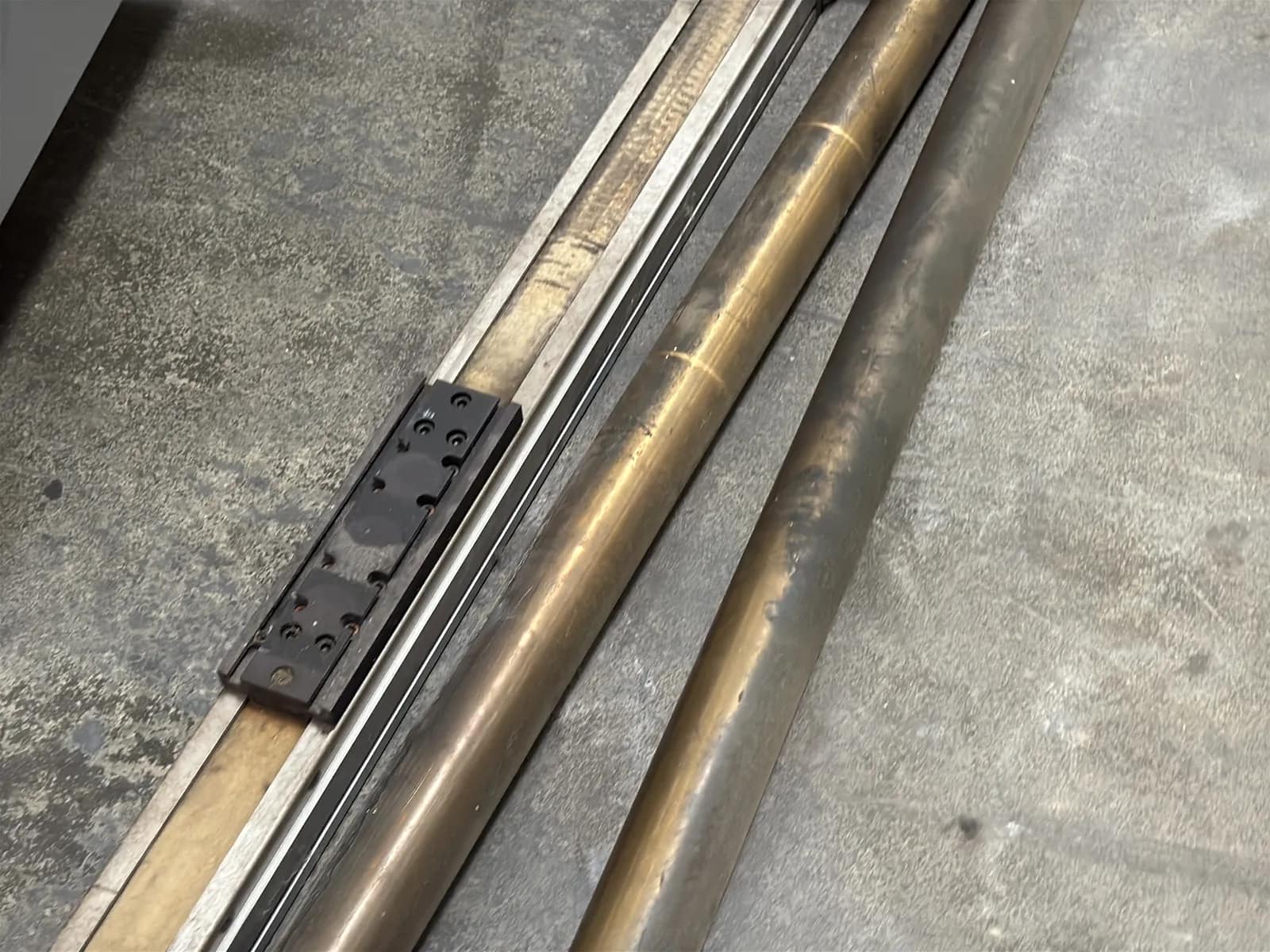 (3) Metal Pieces for Manufacturing Machinery: Actuator and Shafts, photo 4 of 7