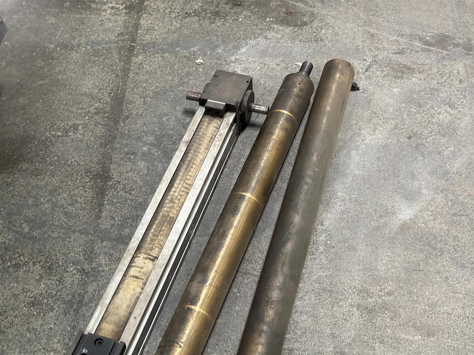 (3) Metal Pieces for Manufacturing Machinery: Actuator and Shafts, photo 5 of 7