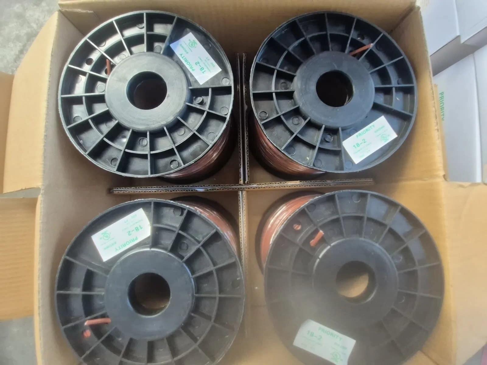 (1) Box, 18-2 Thermostat Cable, 4 Rolls, photo 2 of 3