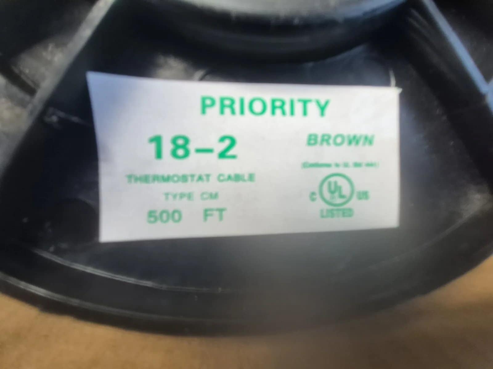 (1) Box, 18-2 Thermostat Cable, 4 Rolls, photo 3 of 3