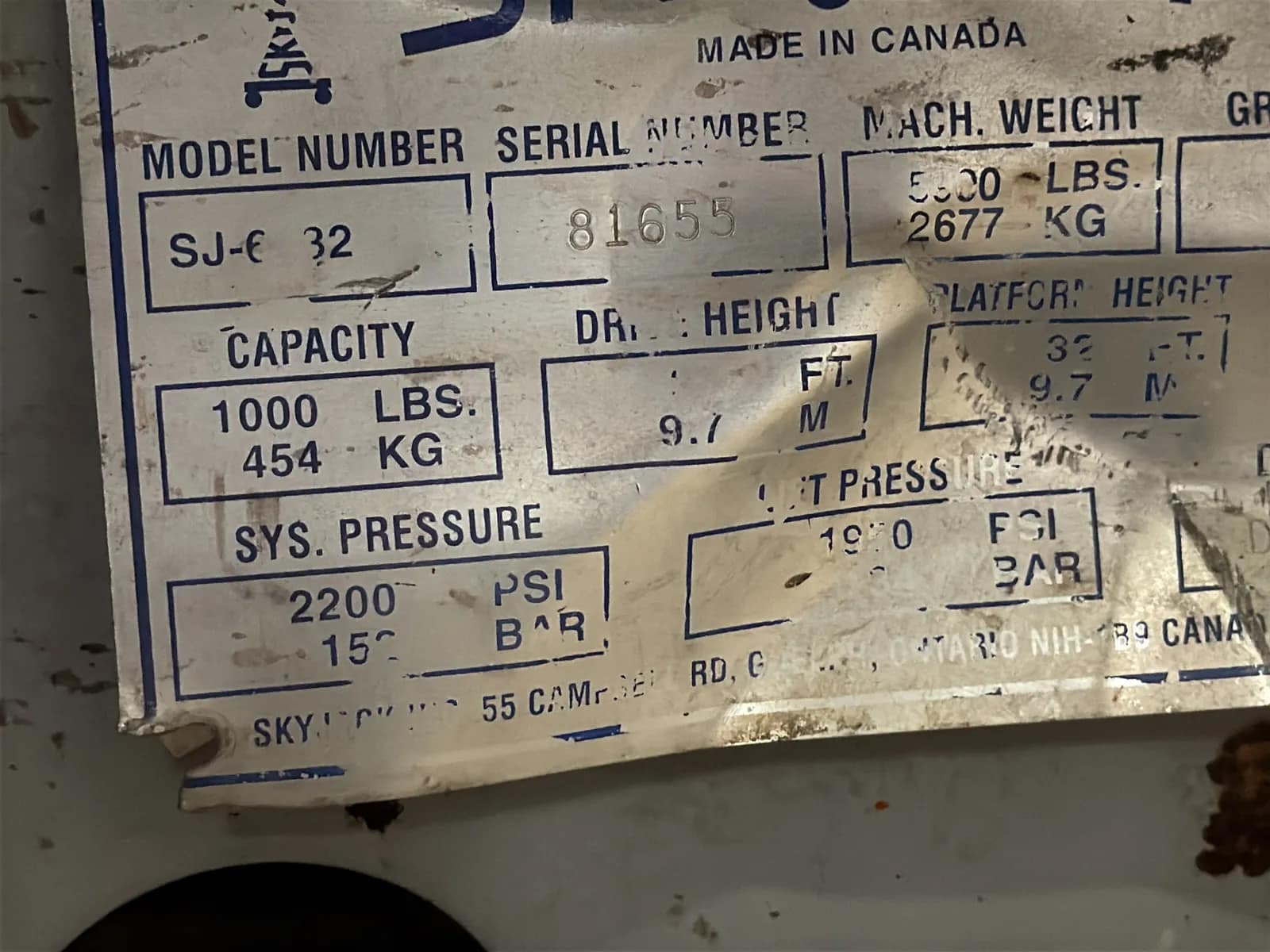 SkyJack SJIII6832 Electric Scissor Lift (Not Running), photo 33 of 52