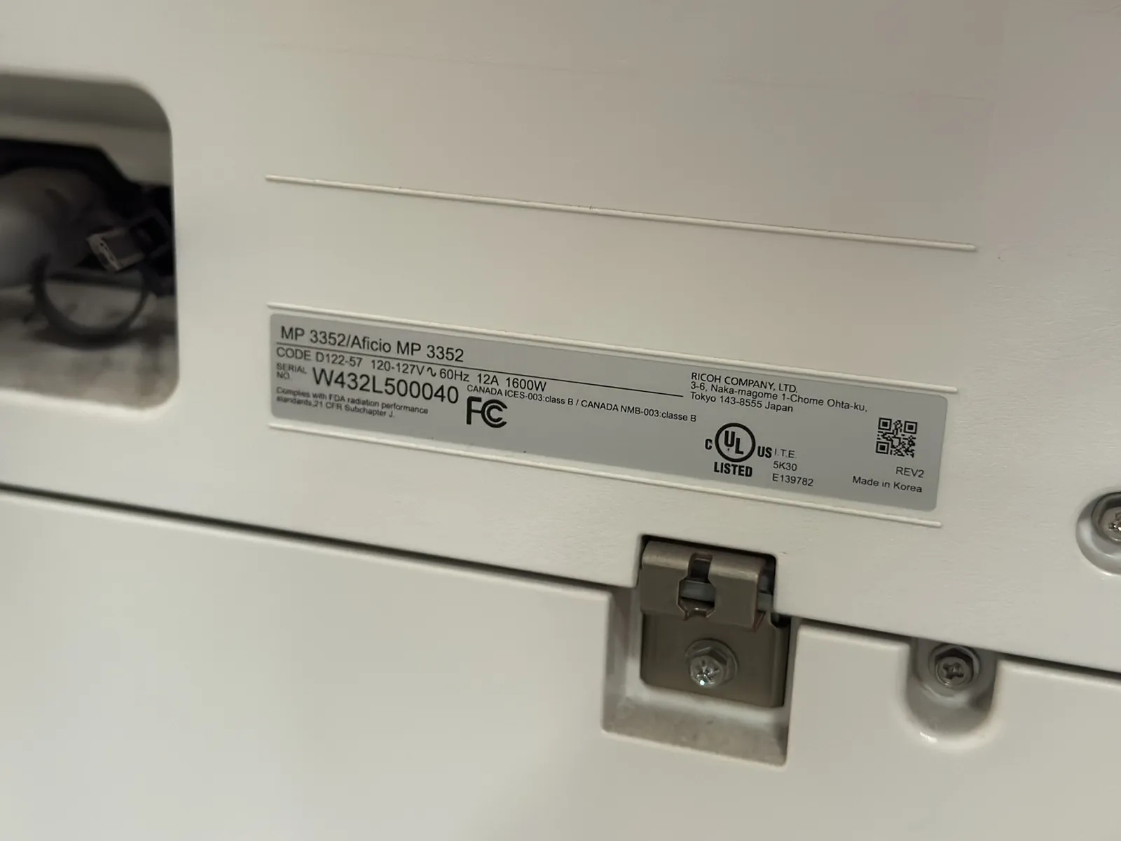 Ricoh Aficio MP 3352, photo 15 of 15
