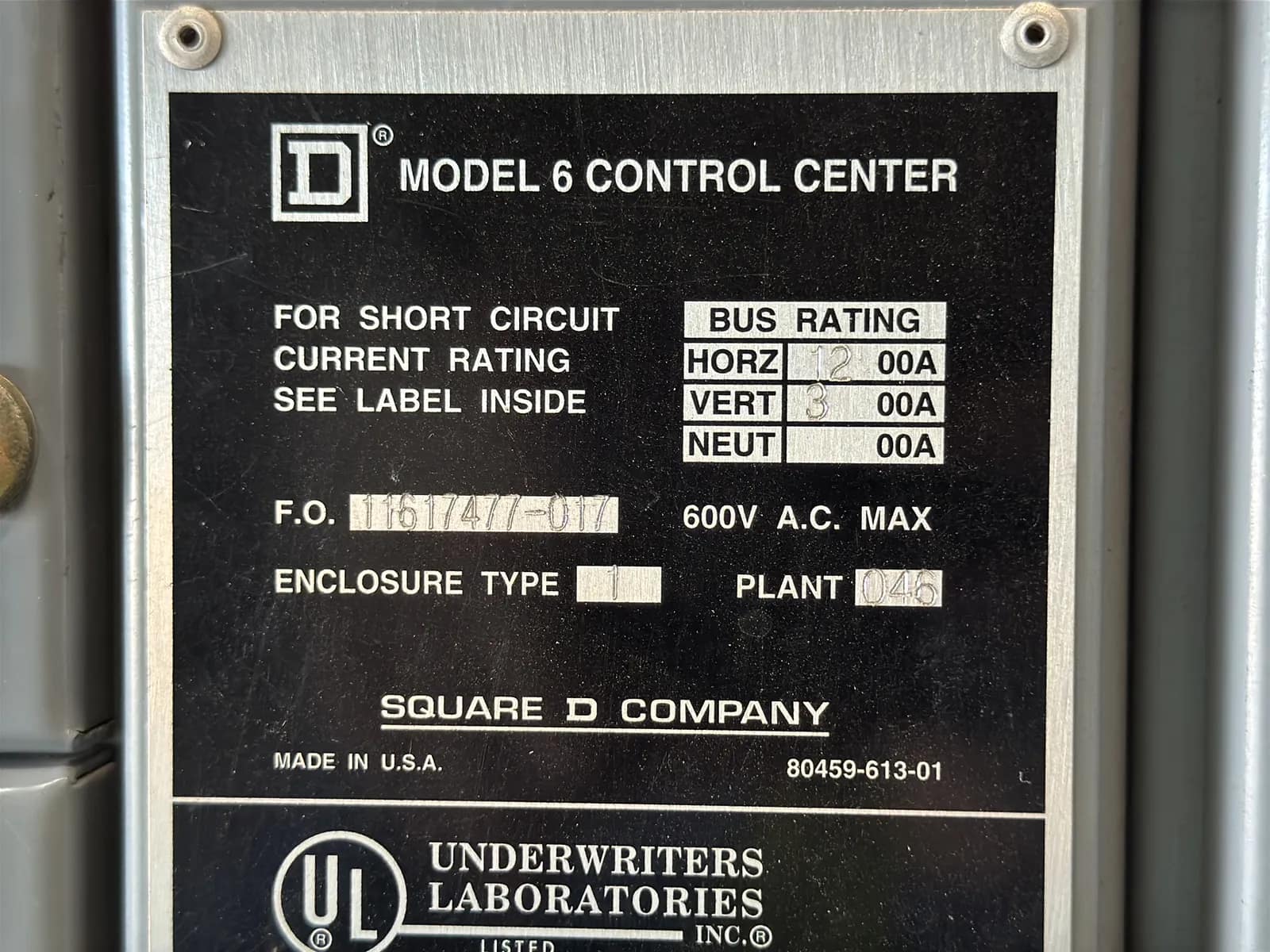 D Model 6 Motor Control Multi Unit Control Panel, photo 14 of 17