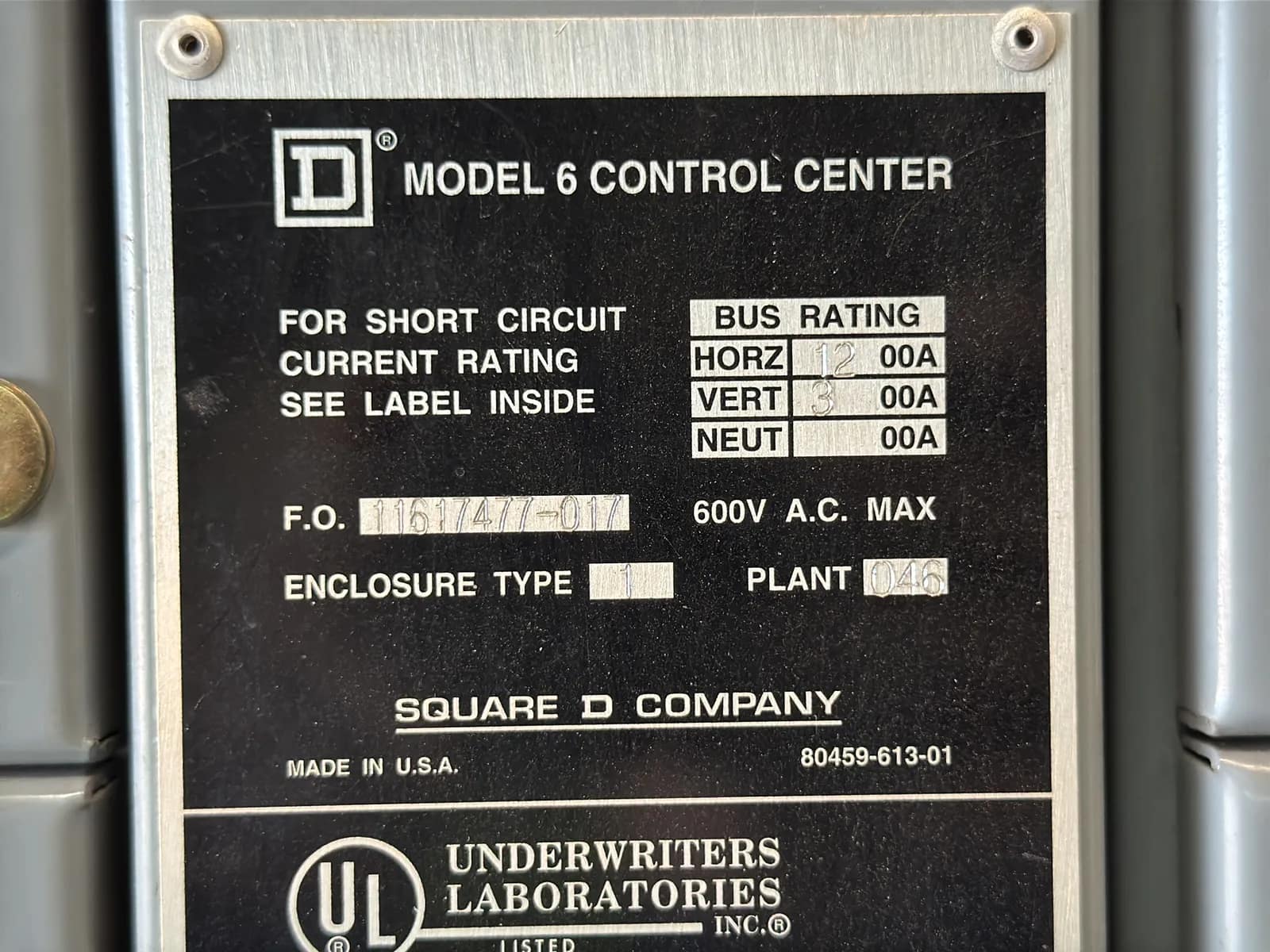 D Model 6 Motor Control Multi Unit Control Panel, photo 13 of 17