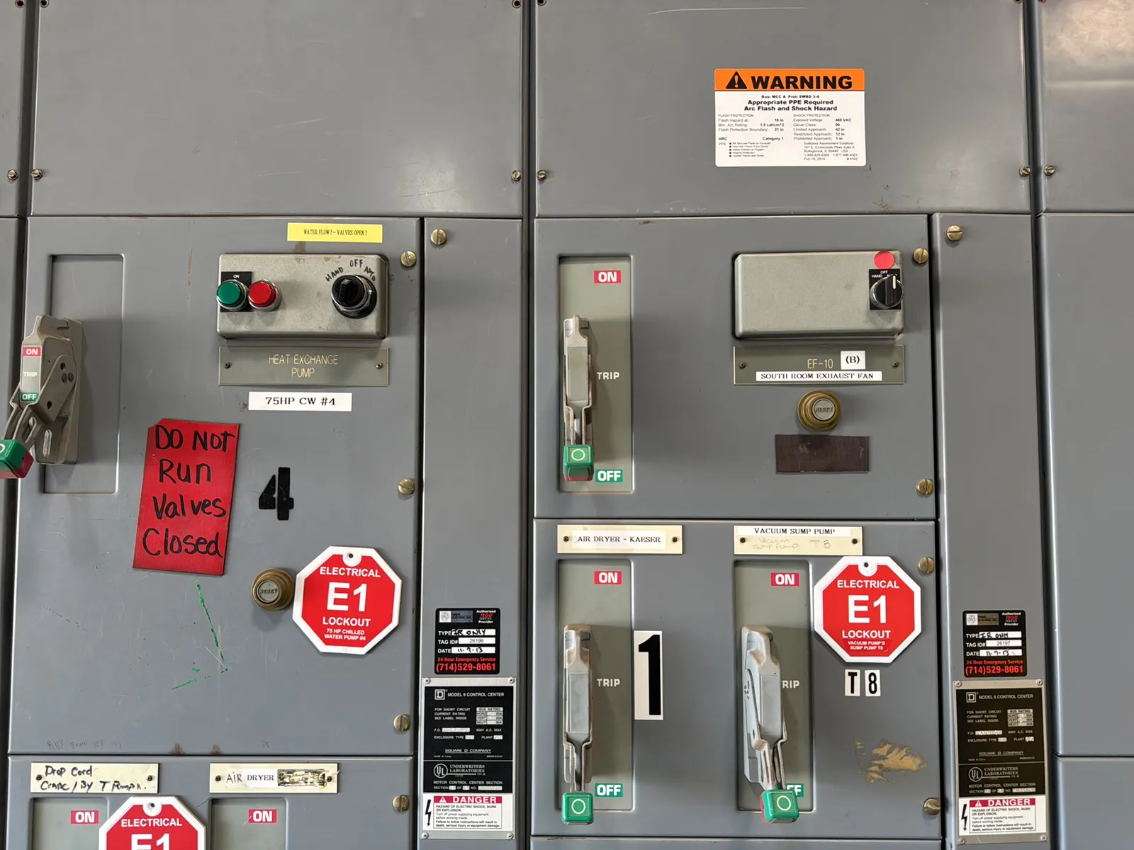 D Model 6 Motor Control Multi Unit Control Panel, photo 5 of 17