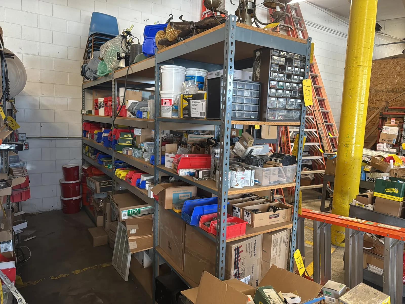 (3) Adjustable Metal Shelving Units (Contents Not Included), photo 2 of 8
