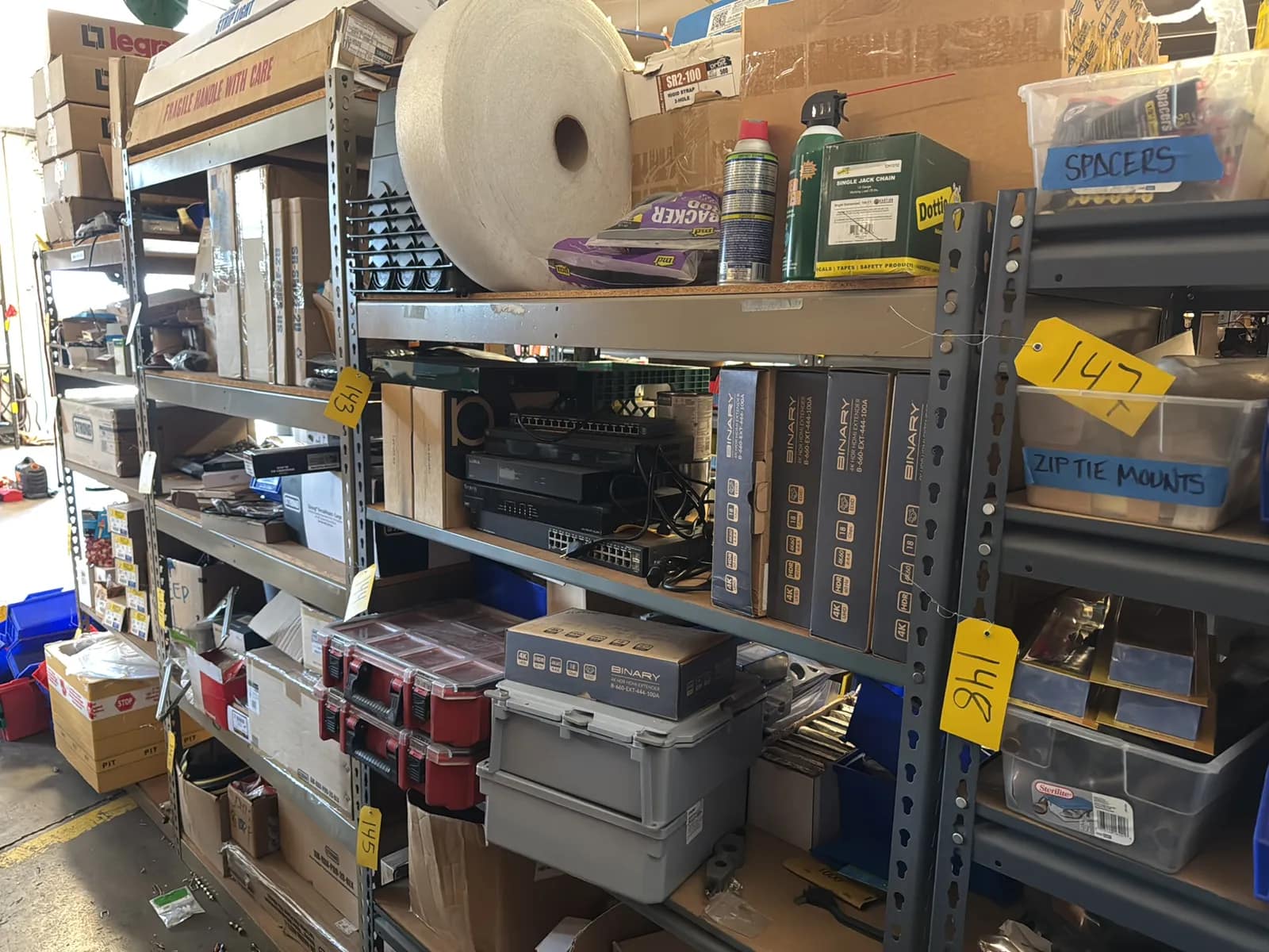 (4) Adjustable Metal Shelving Units (contents Not Included), photo 4 of 7