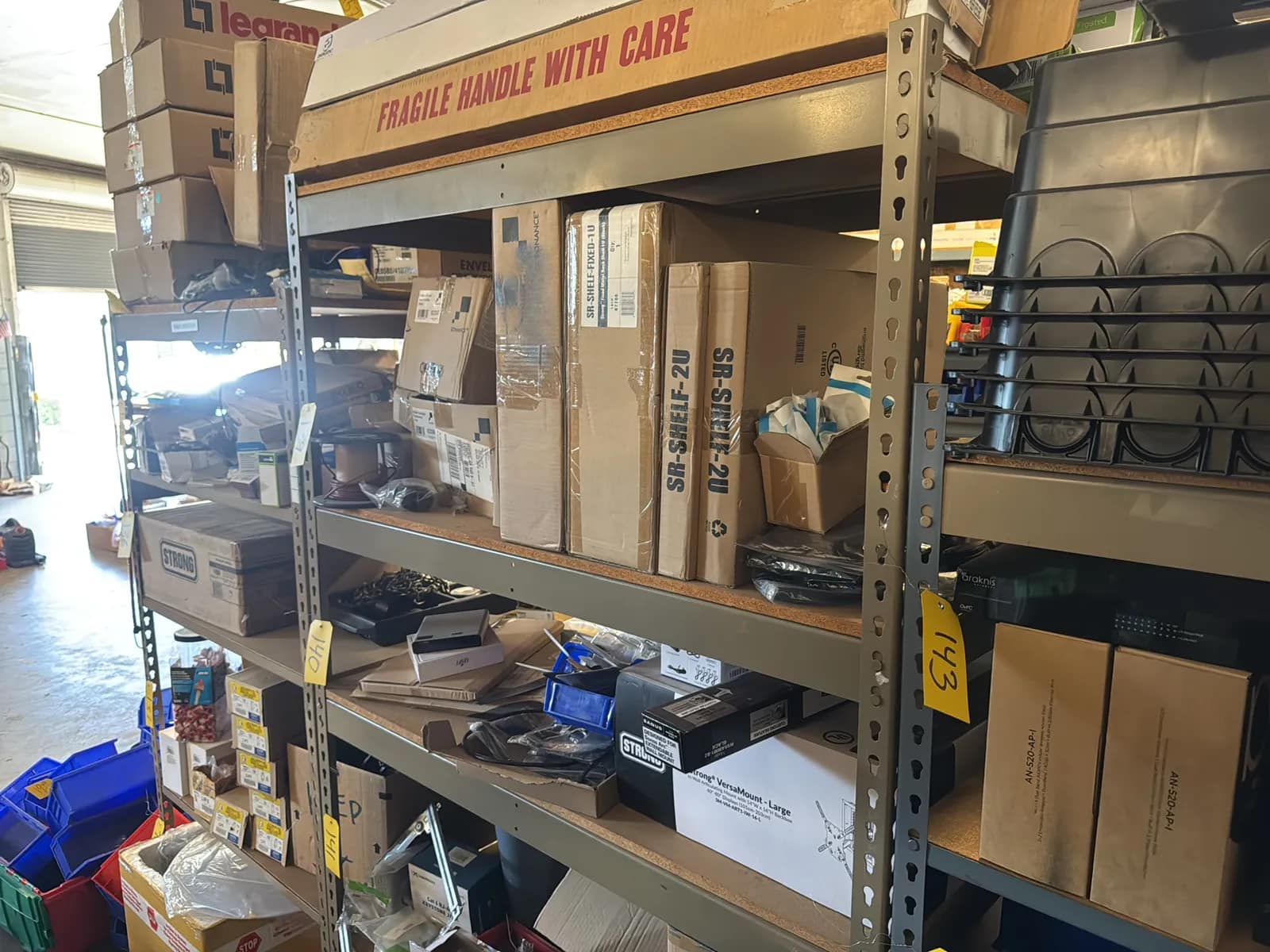 (4) Adjustable Metal Shelving Units (contents Not Included), photo 5 of 7