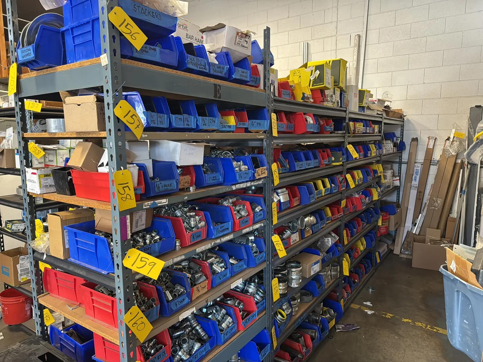 (4) Adjustable Metal Shelving Units(contents Not Included), photo 3 of 7