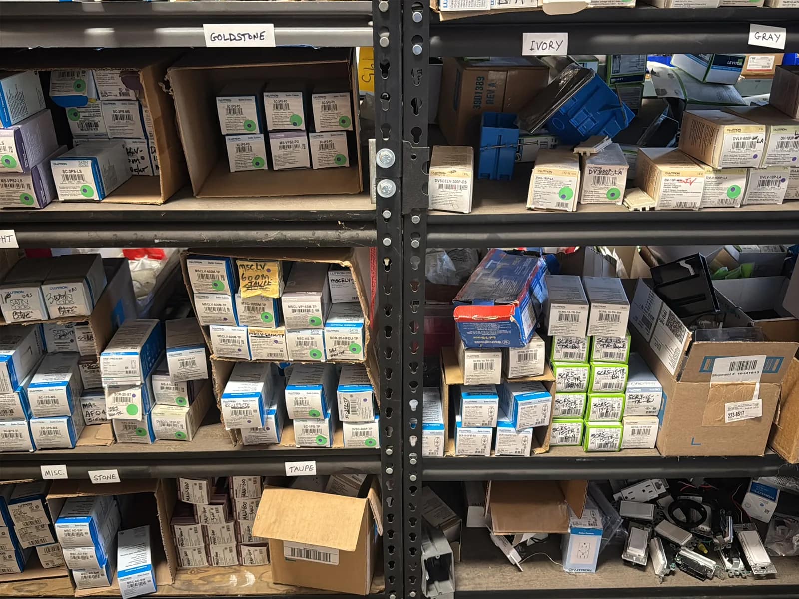 (3) Adjustable Metal Shelving Units (Contents Not Included), photo 6 of 7