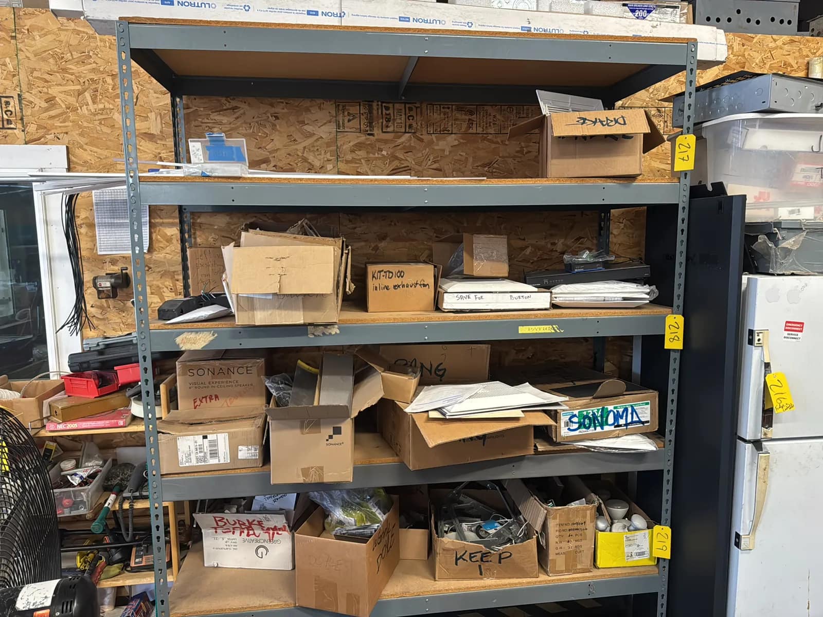 (2) Adjustable Metal Shelving Units (Contents Not Included), photo 2 of 5