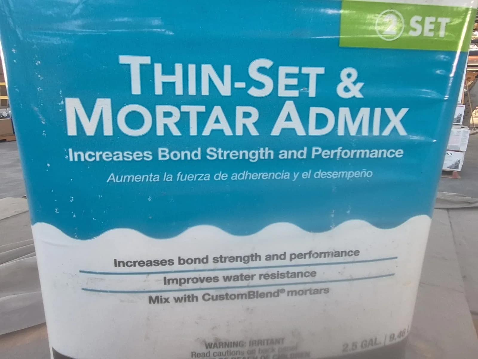 (2) Boxes, Thin Set & Mortar Admix, 2 Cartons Per Box, photo 4 of 5