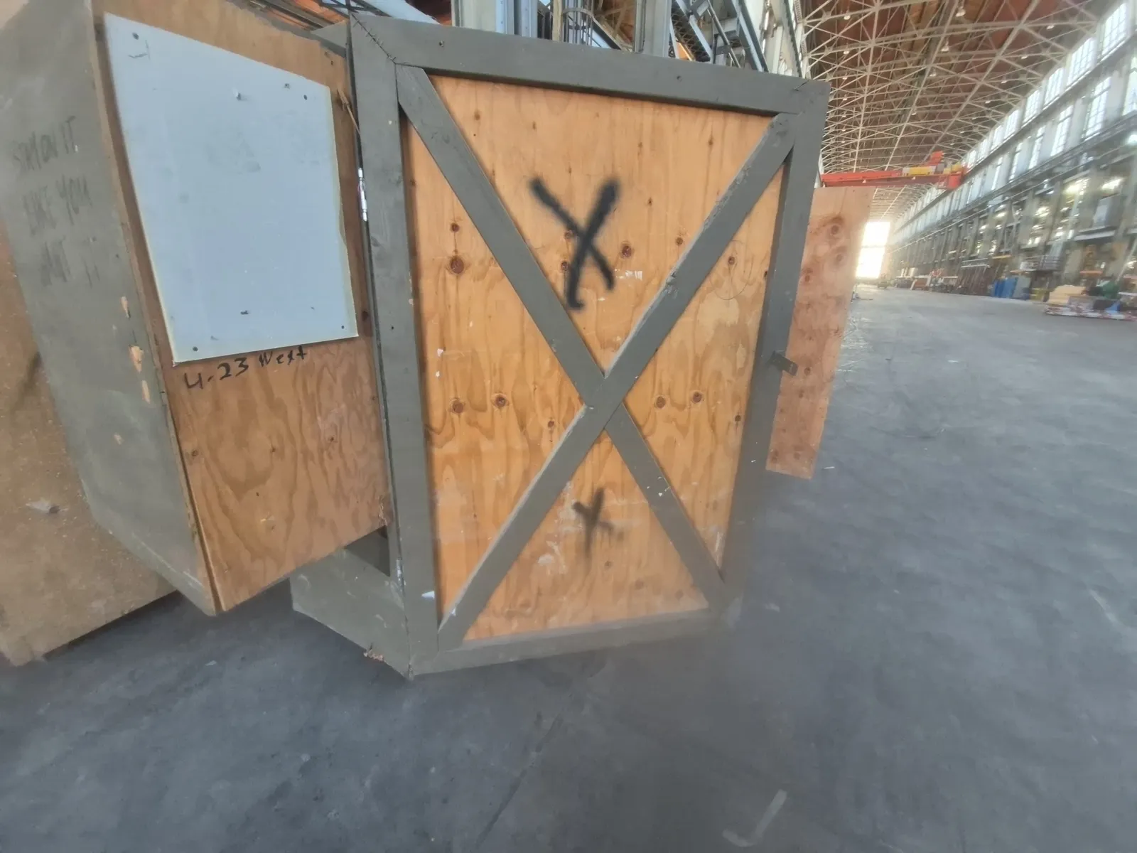 (1) Wooden Storage Cabinet With Shelves And Hooks, photo 2 of 2