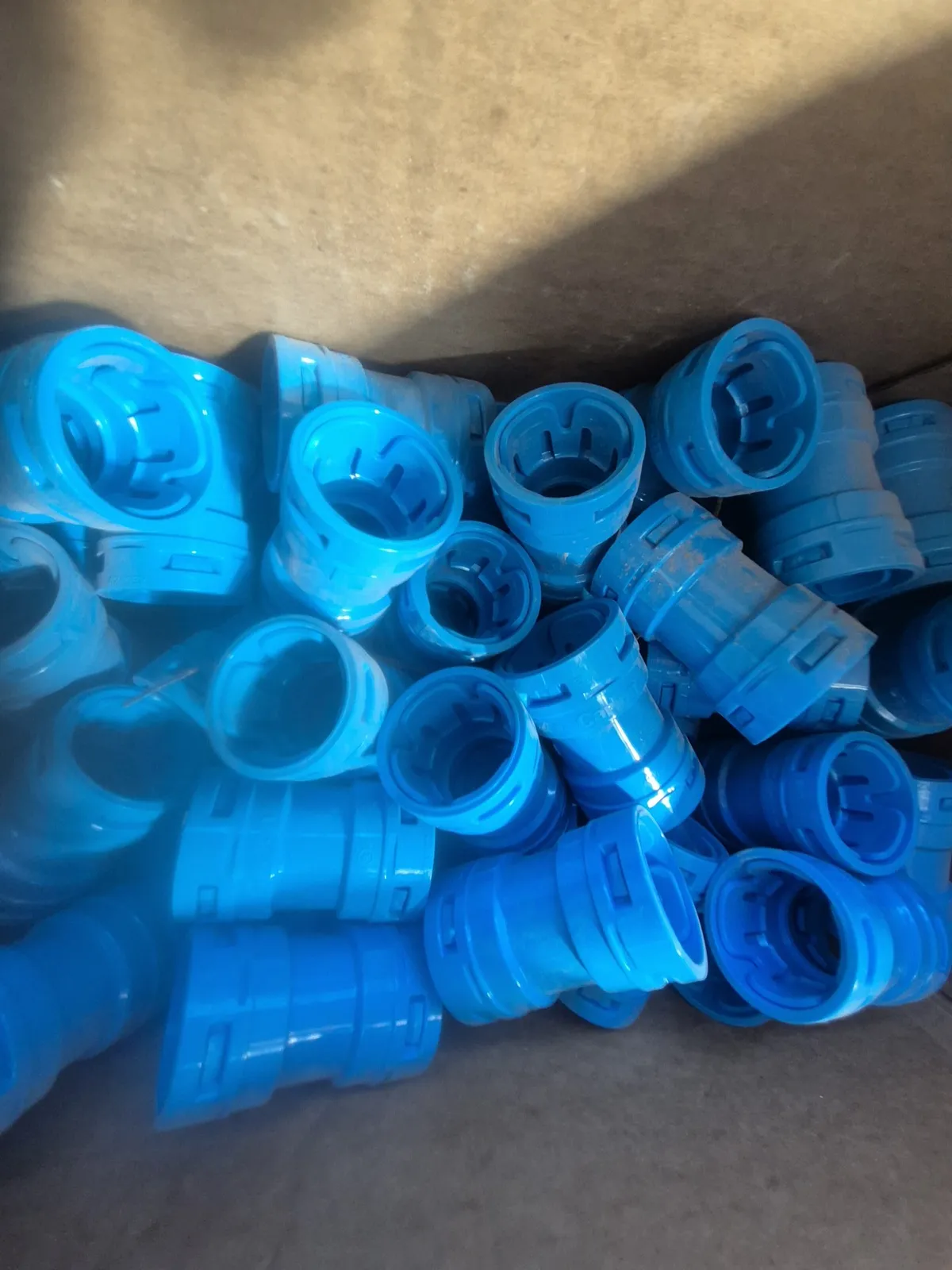 (2) Boxes, Carlon 1 in. Polycarbonate ENT (Electrical Nonmetallic Tubing) 2-Piece Coupling, photo 2 of 3