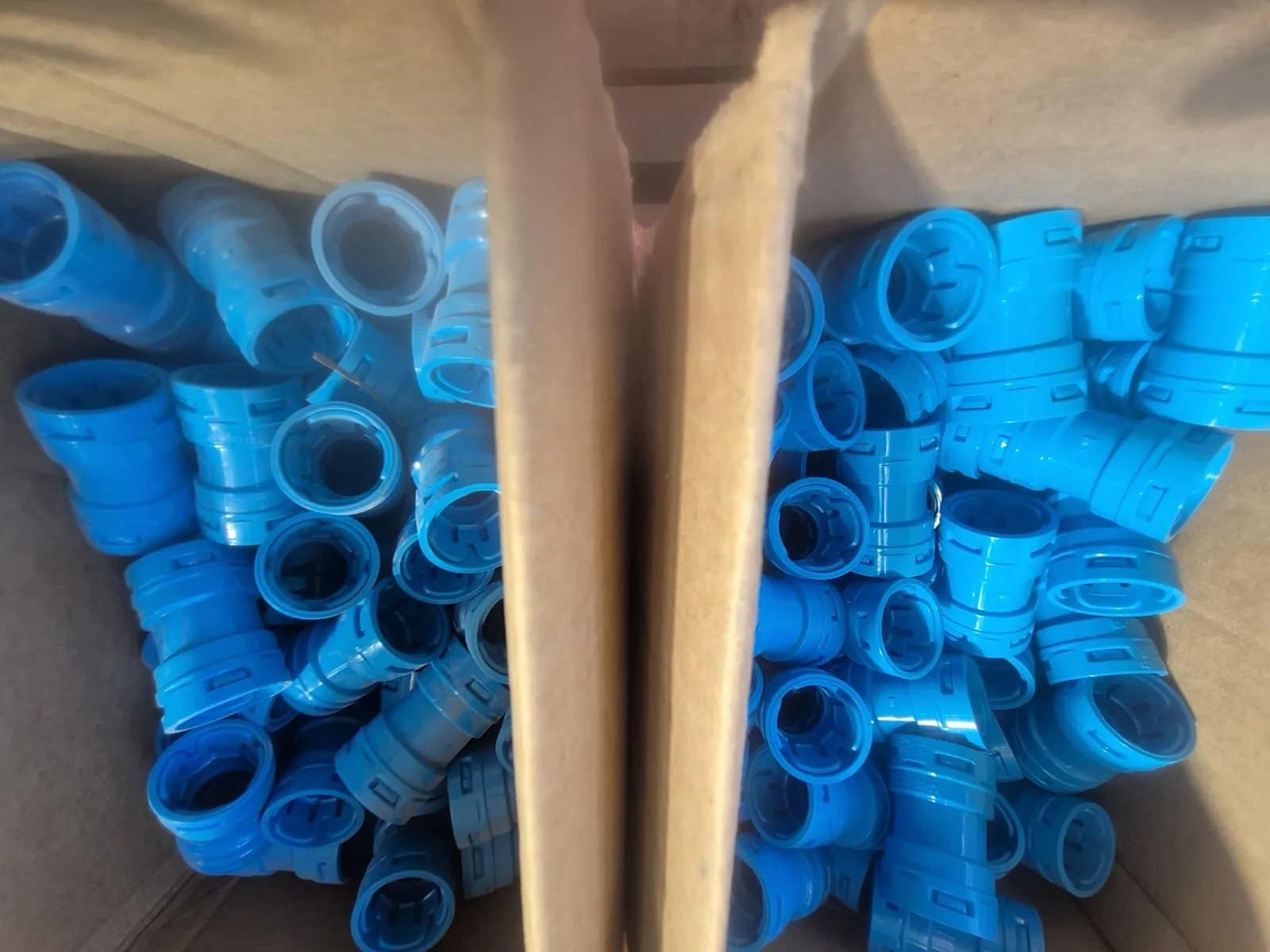 (2) Boxes, Carlon 1 in. Polycarbonate ENT (Electrical Nonmetallic Tubing) 2-Piece Coupling, photo 3 of 3