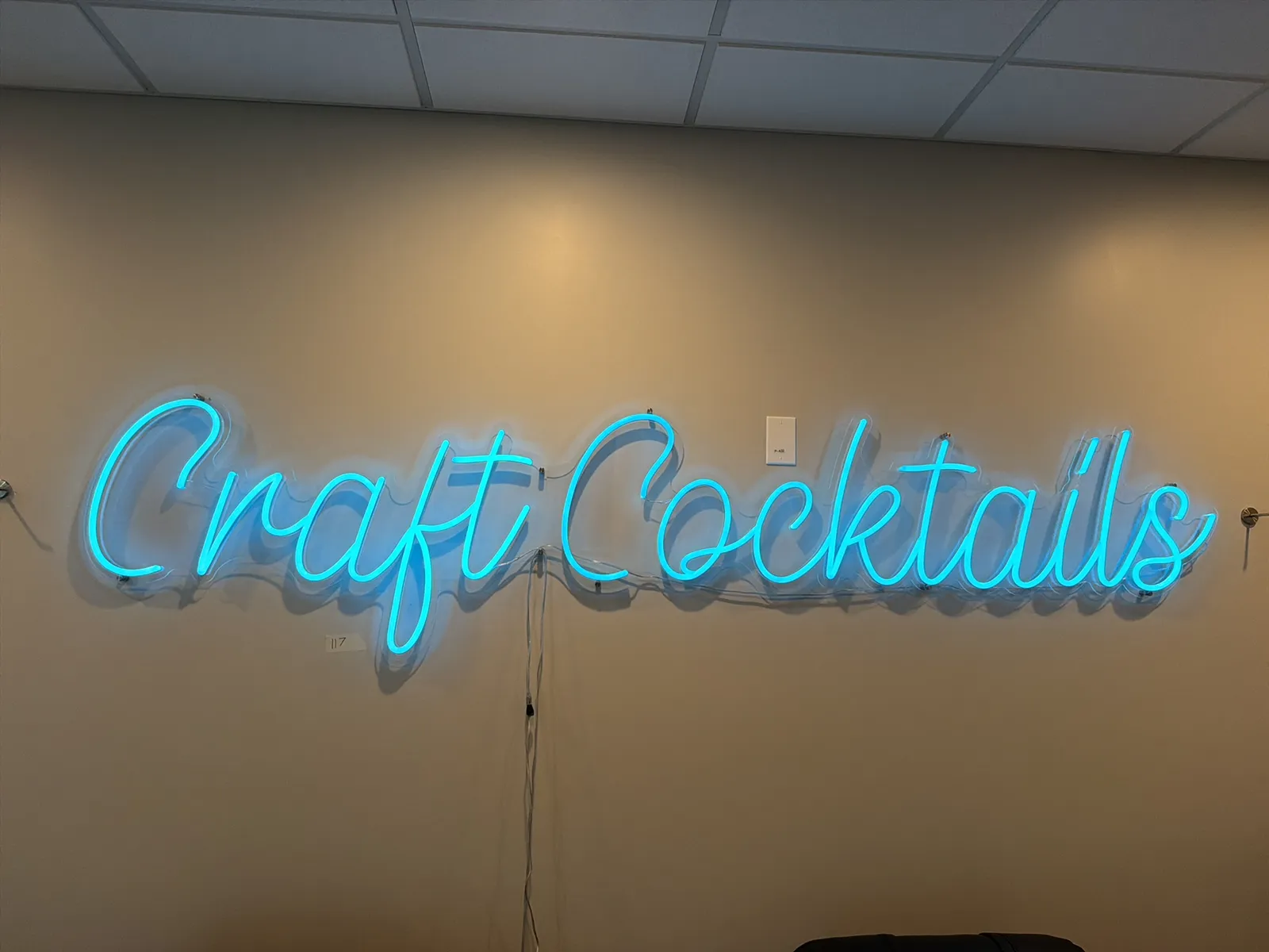 "Craft Cocktails" Neon Sign, photo 2 of 4