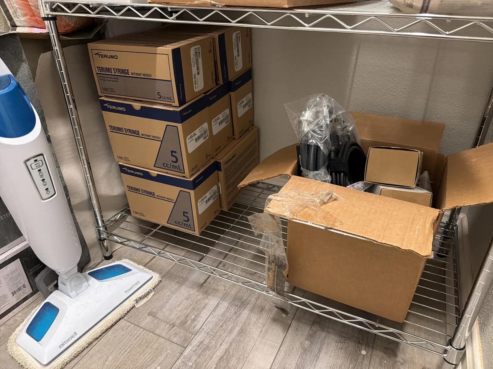 Contents of Room: Wire Rack with Office and Medical Supplies, photo 6 of 7