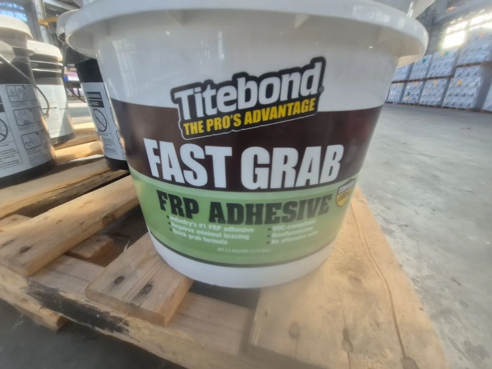 Contents Of Pallet: Assortment Of Tile/FRP Adhesive, photo 3 of 4