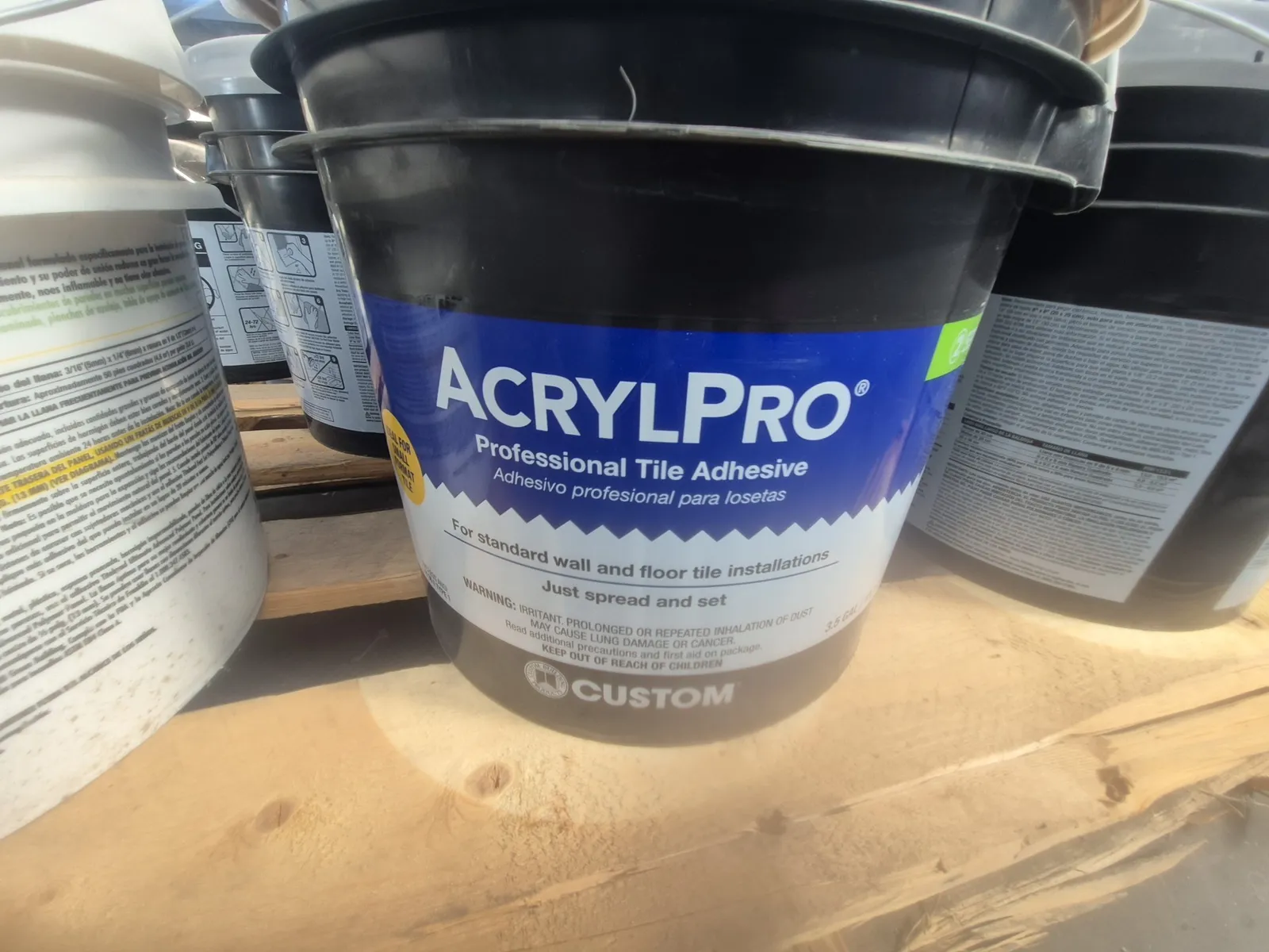 Contents Of Pallet: Assortment Of Tile/FRP Adhesive, photo 2 of 4