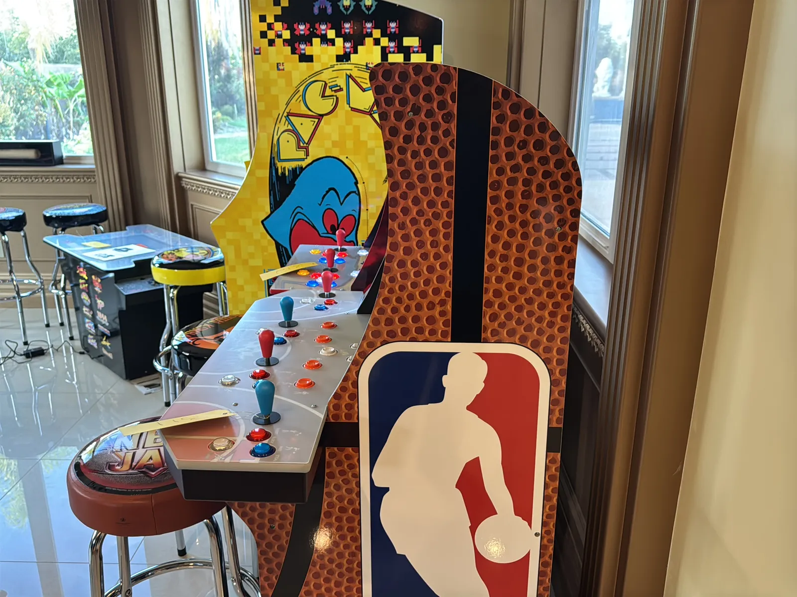 Arcade 1Up NBA Jam Mini Arcade Machine With Stool, photo 9 of 9