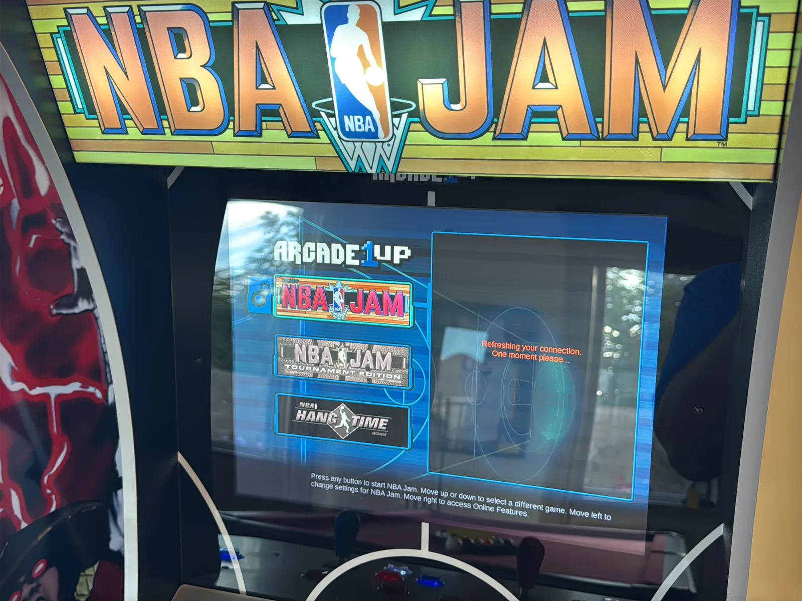 Arcade 1Up NBA Jam Mini Arcade Machine With Stool, photo 5 of 9