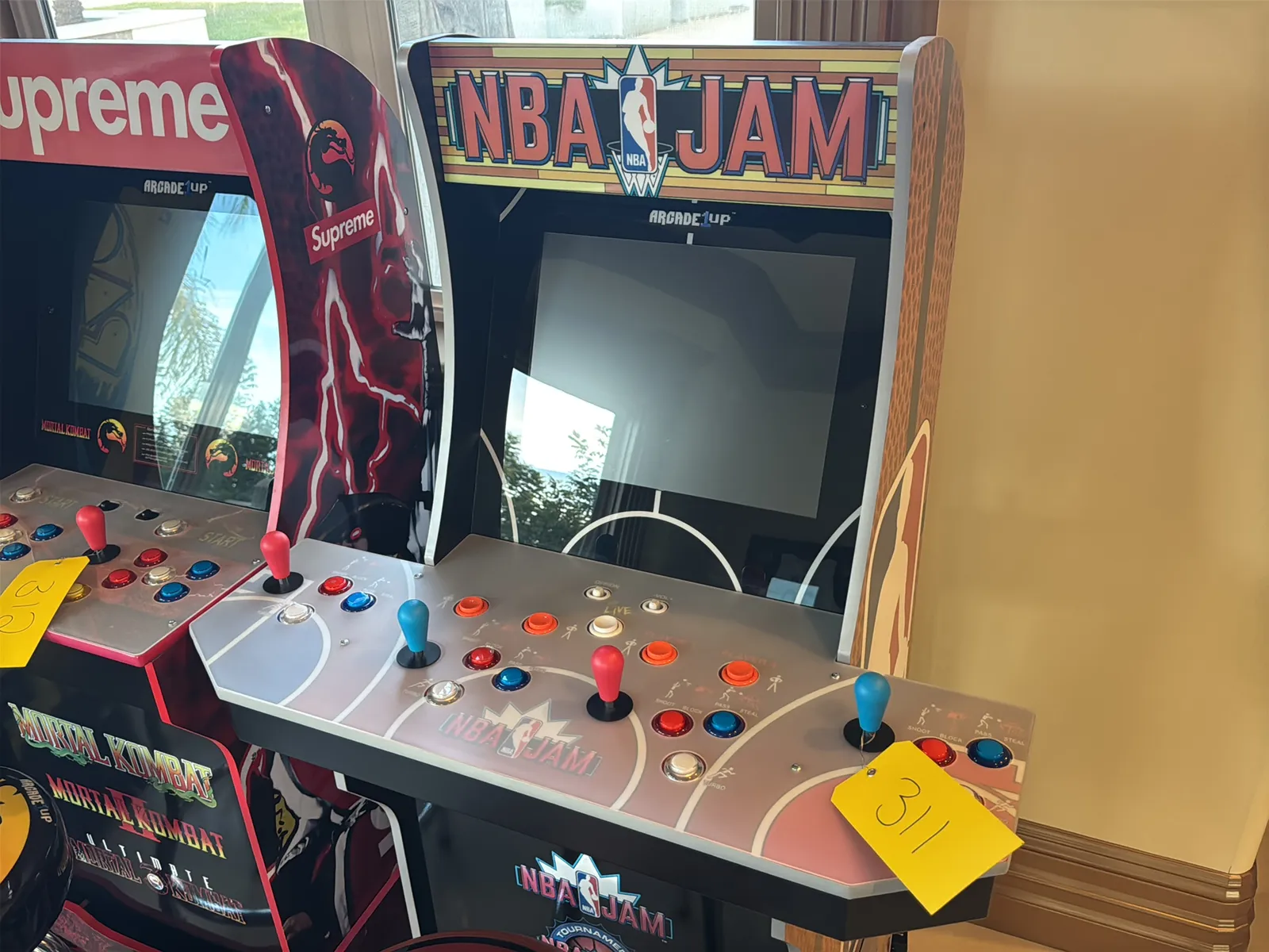Arcade 1Up NBA Jam Mini Arcade Machine With Stool, photo 2 of 9