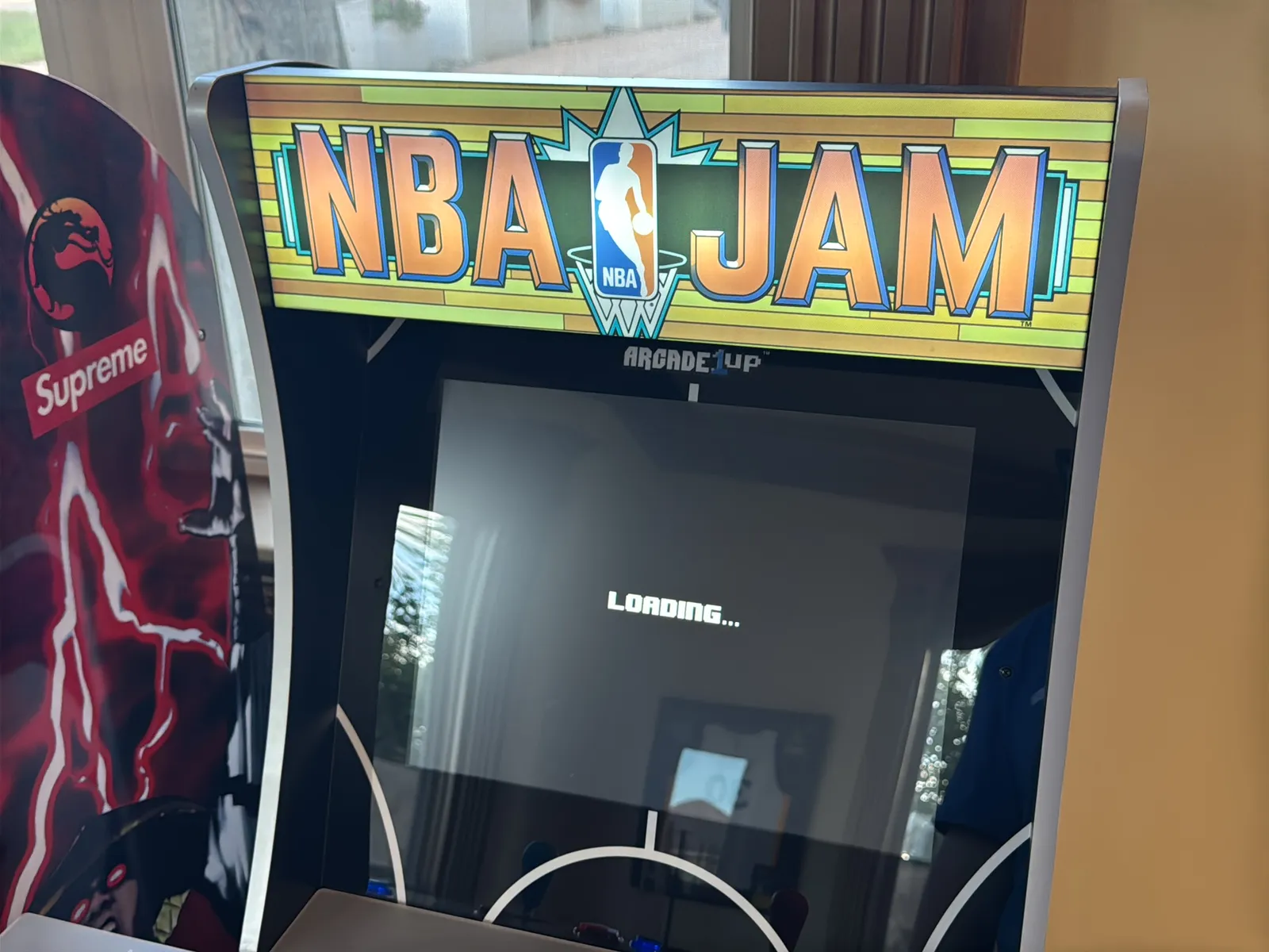 Arcade 1Up NBA Jam Mini Arcade Machine With Stool, photo 3 of 9