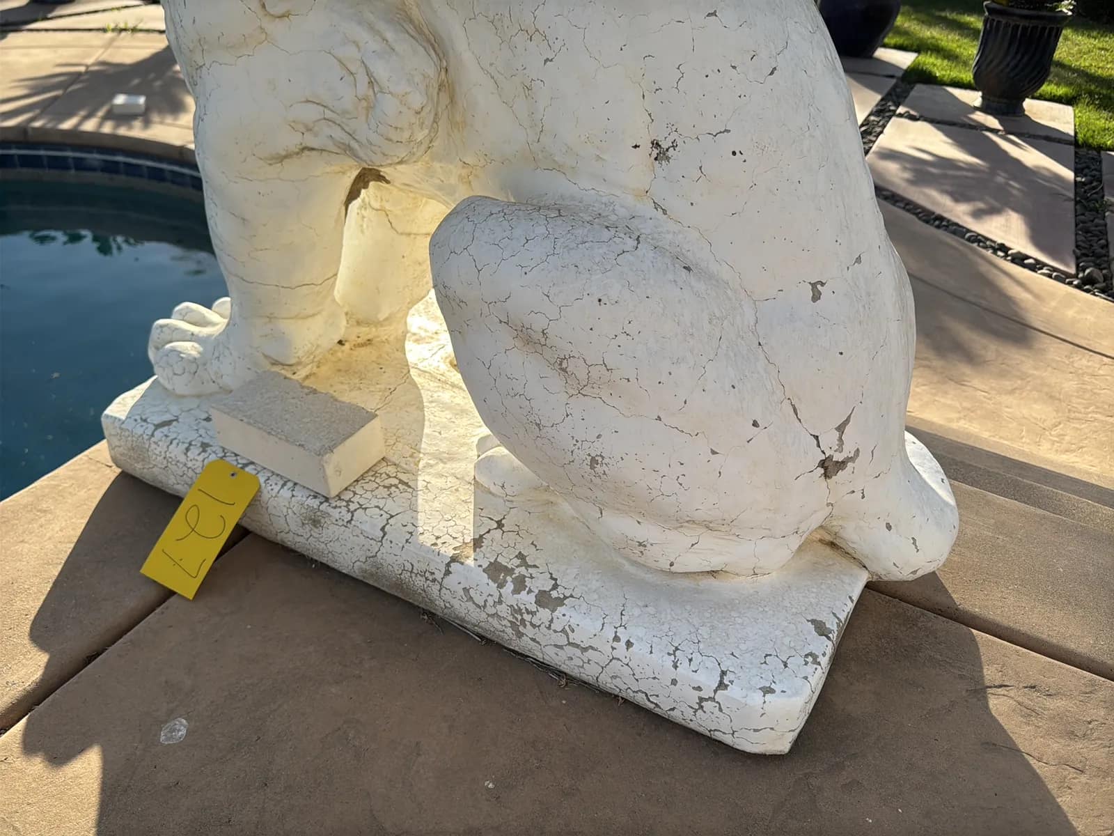 (2) Stone Lion Sculptures, photo 8 of 10