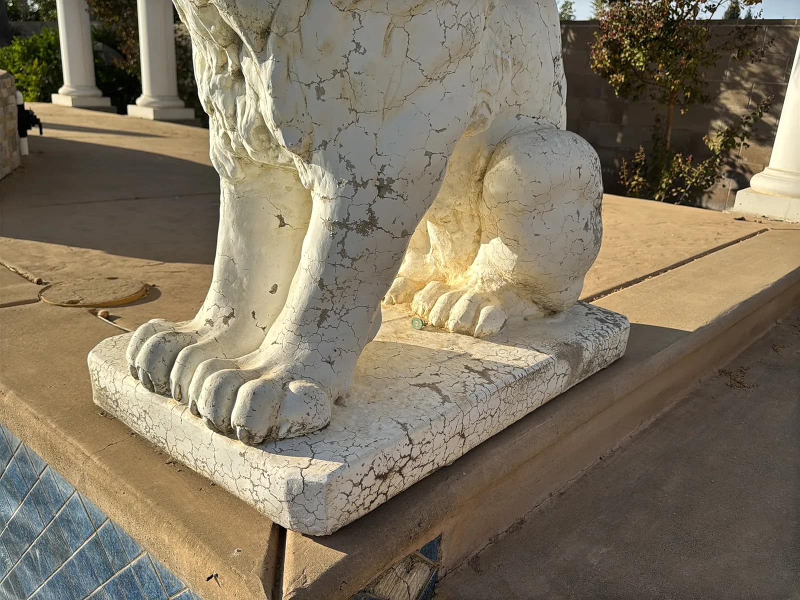 (2) Stone Lion Sculptures, photo 5 of 10