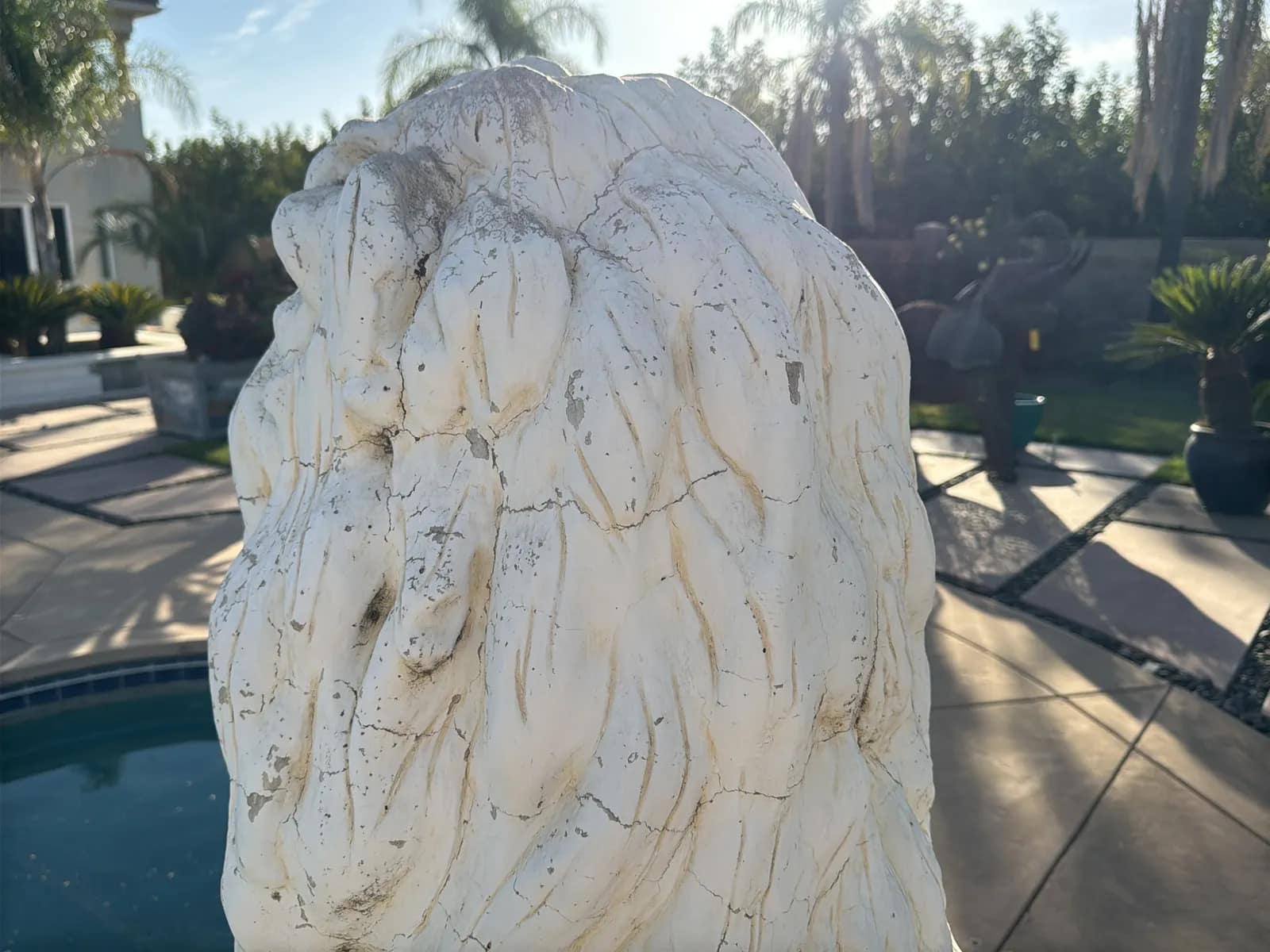 (2) Stone Lion Sculptures, photo 9 of 10