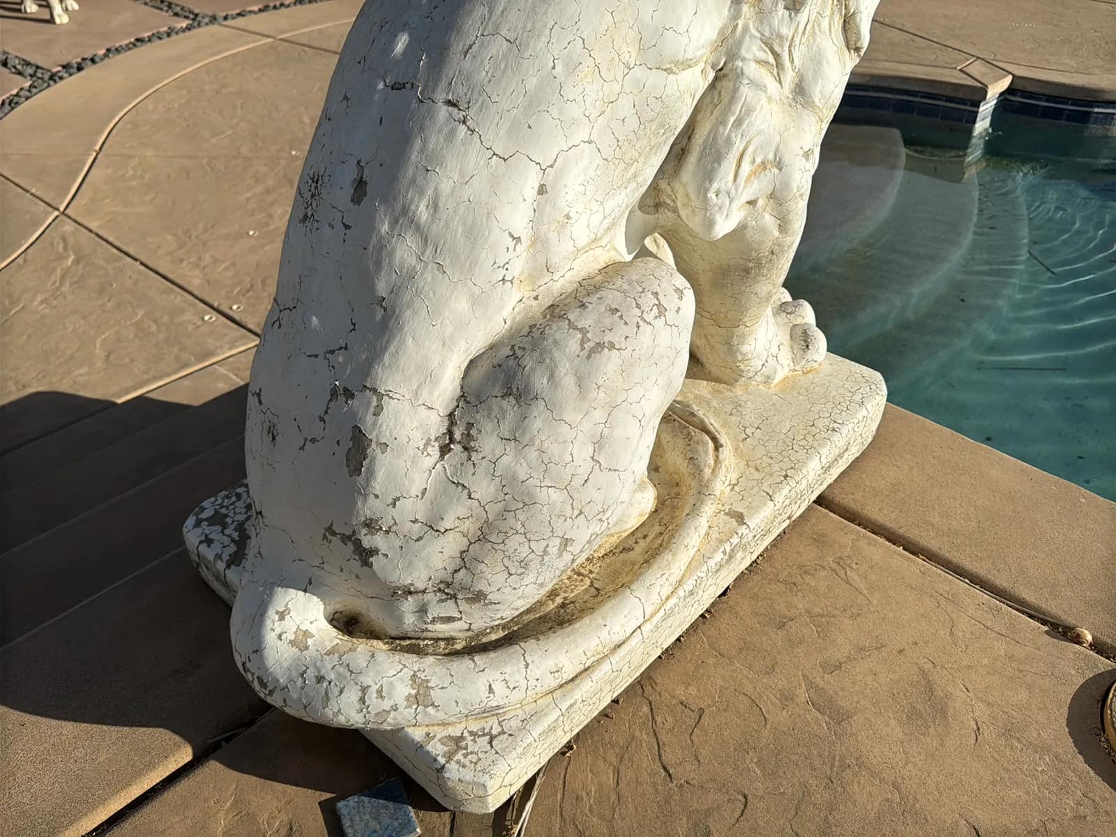 (2) Stone Lion Sculptures, photo 6 of 10